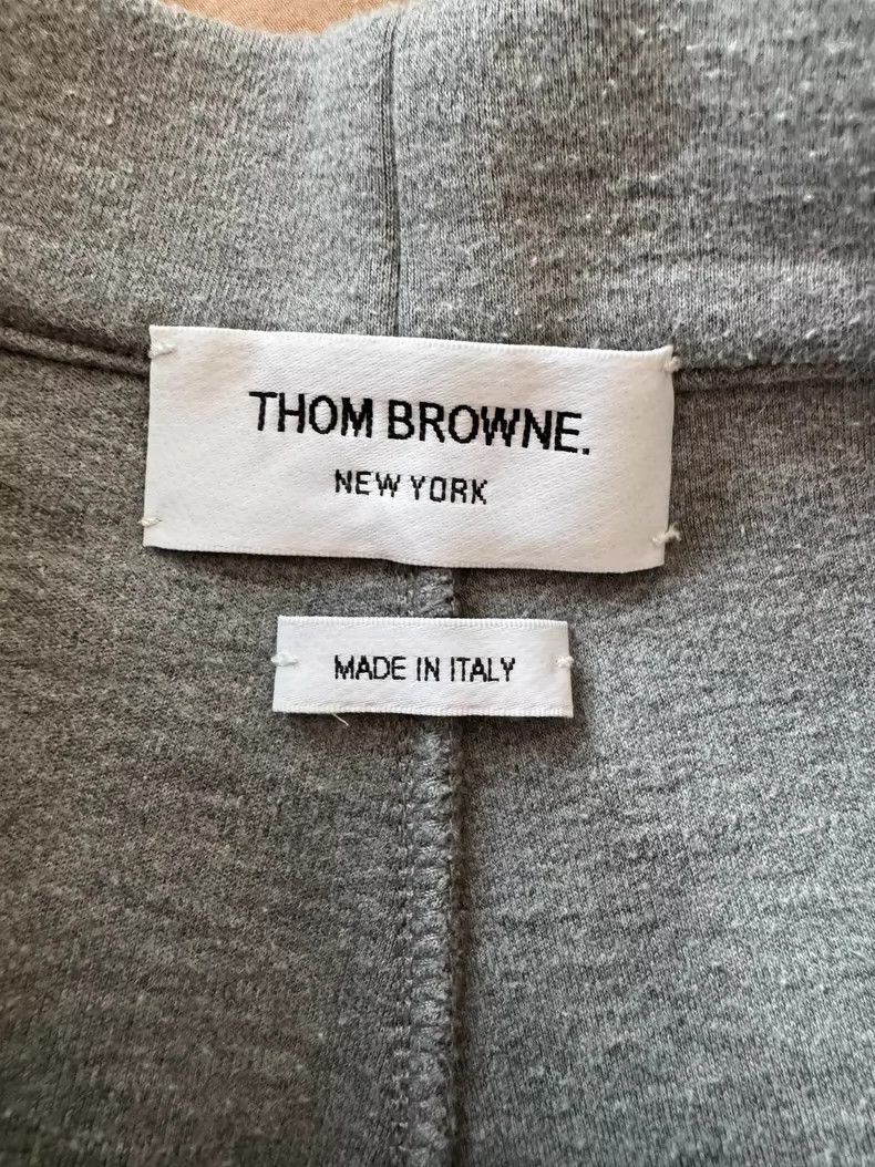 Thom Browne Thom browne Size 2 Gray cotton straight sports pants 2504- Size US 30 / EU 46 - 5 Thumbnail