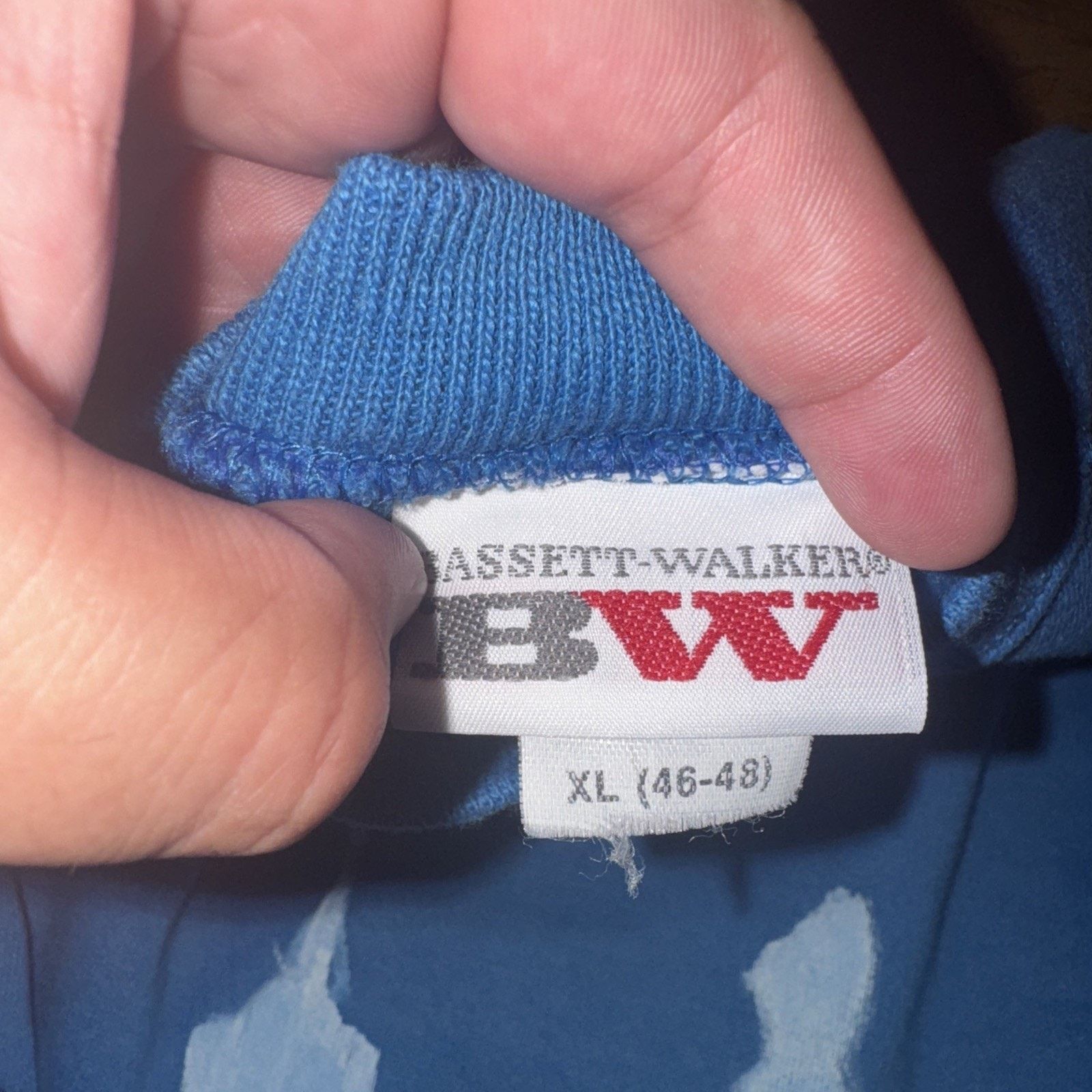 Vintage Bassett-Walker Sweatshirt Blue With Hand Painted Swan XL Size US XL / EU 56 / 4 - 3 Thumbnail