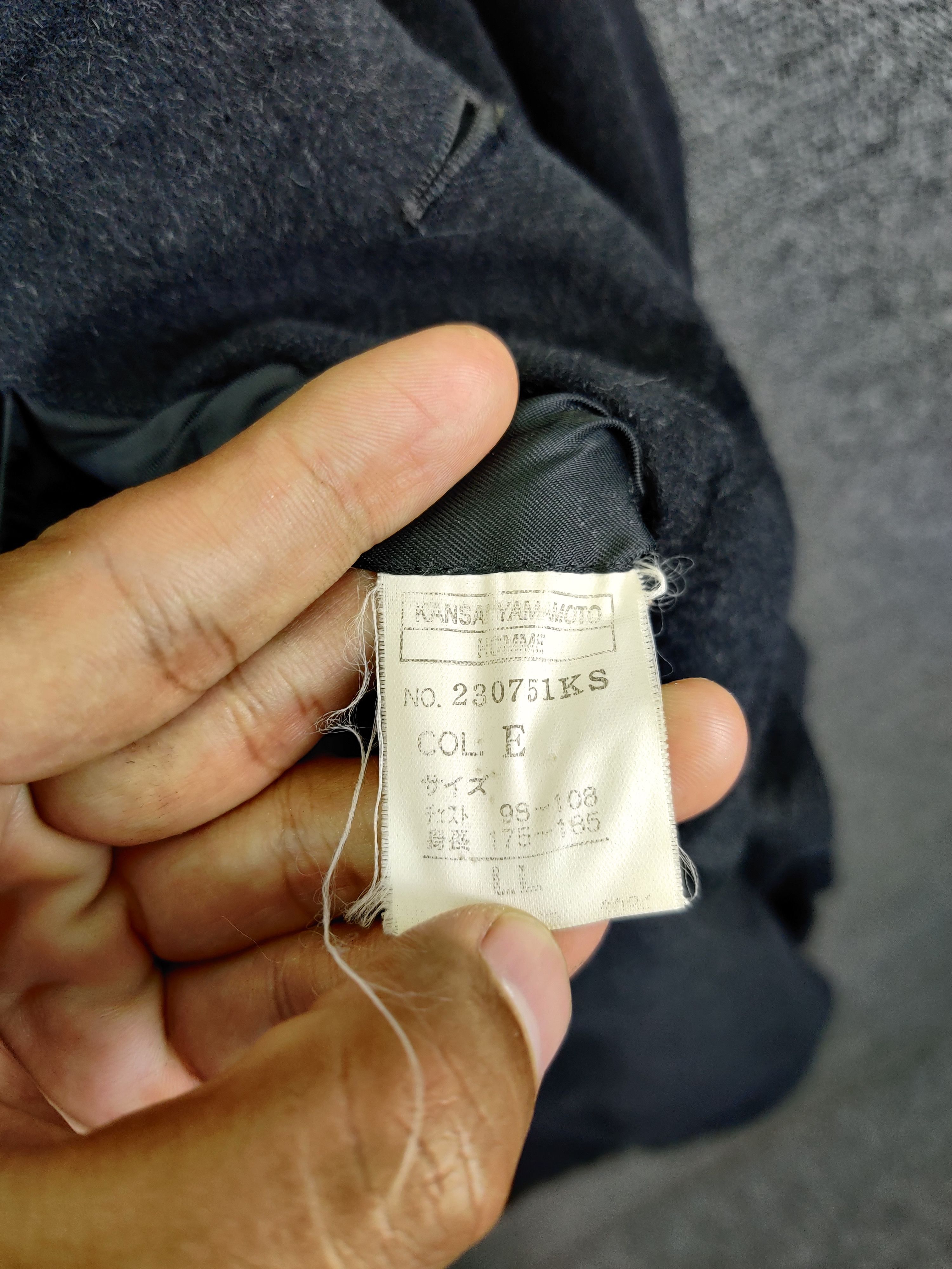 Kansai Yamamoto Vintage Kansai Yamamoto Homme Wool Single Breasted Coat Size US L / EU 52-54 / 3 - 11 Thumbnail