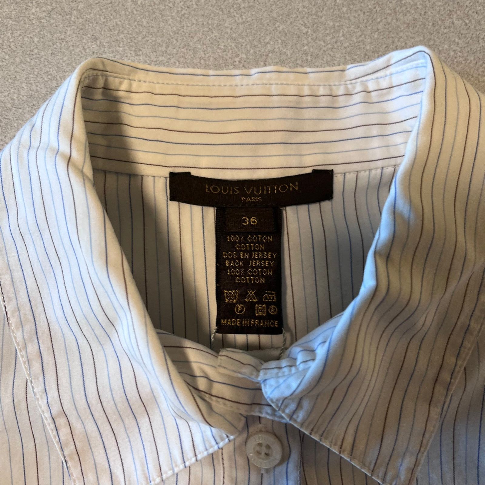 Louis Vuitton Louis Vuitton Women’s Striped Cotton Blouse – Size 6 Size XS / US 0-2 / IT 36-38 - 5 Thumbnail