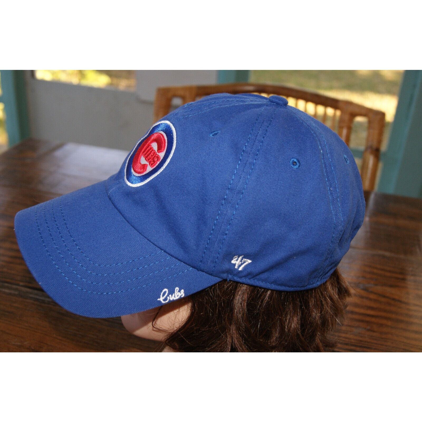 47 Chicago Cubs 47 Womens Blue Strapback Hat Cap Casual Fit EUC Size ONE SIZE - 3 Thumbnail