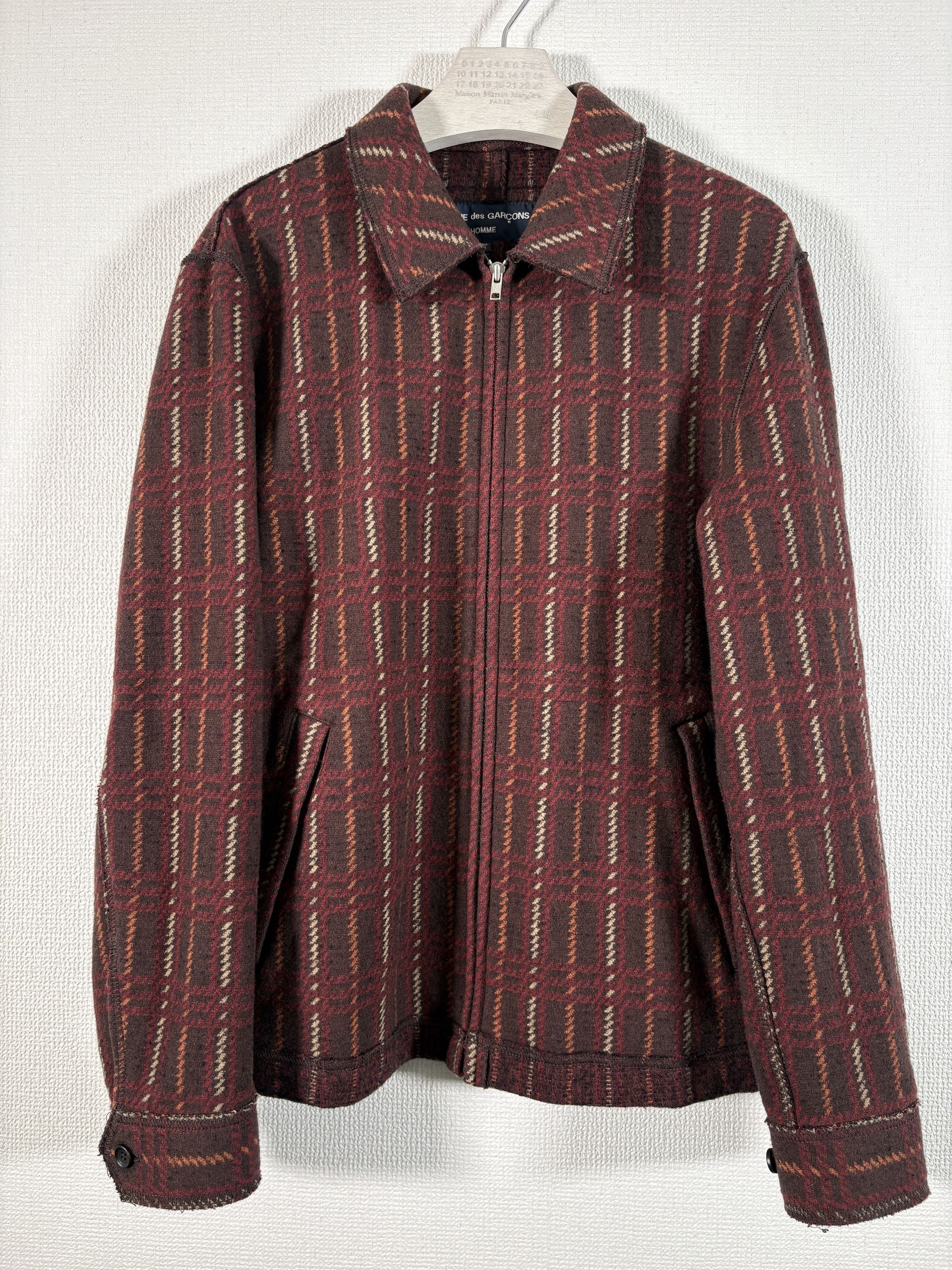 Comme des Garcons AD2004 Comme des Garçons Homme Wool Zipper Jacket Size US S / EU 44-46 / 1 - 1 Thumbnail
