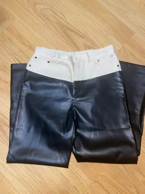 Other Designer straight trousers artificial leather wide trousers Size US 32 / EU 48 - 10 Thumbnail