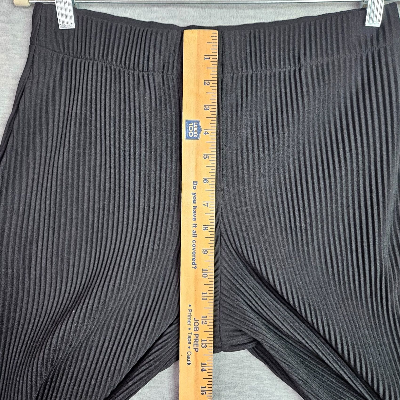 Cos COS Women's Black Pleated Elastic Waist Wide Leg Crop Pants S Size 28" / US 6 / IT 42 - 5 Thumbnail