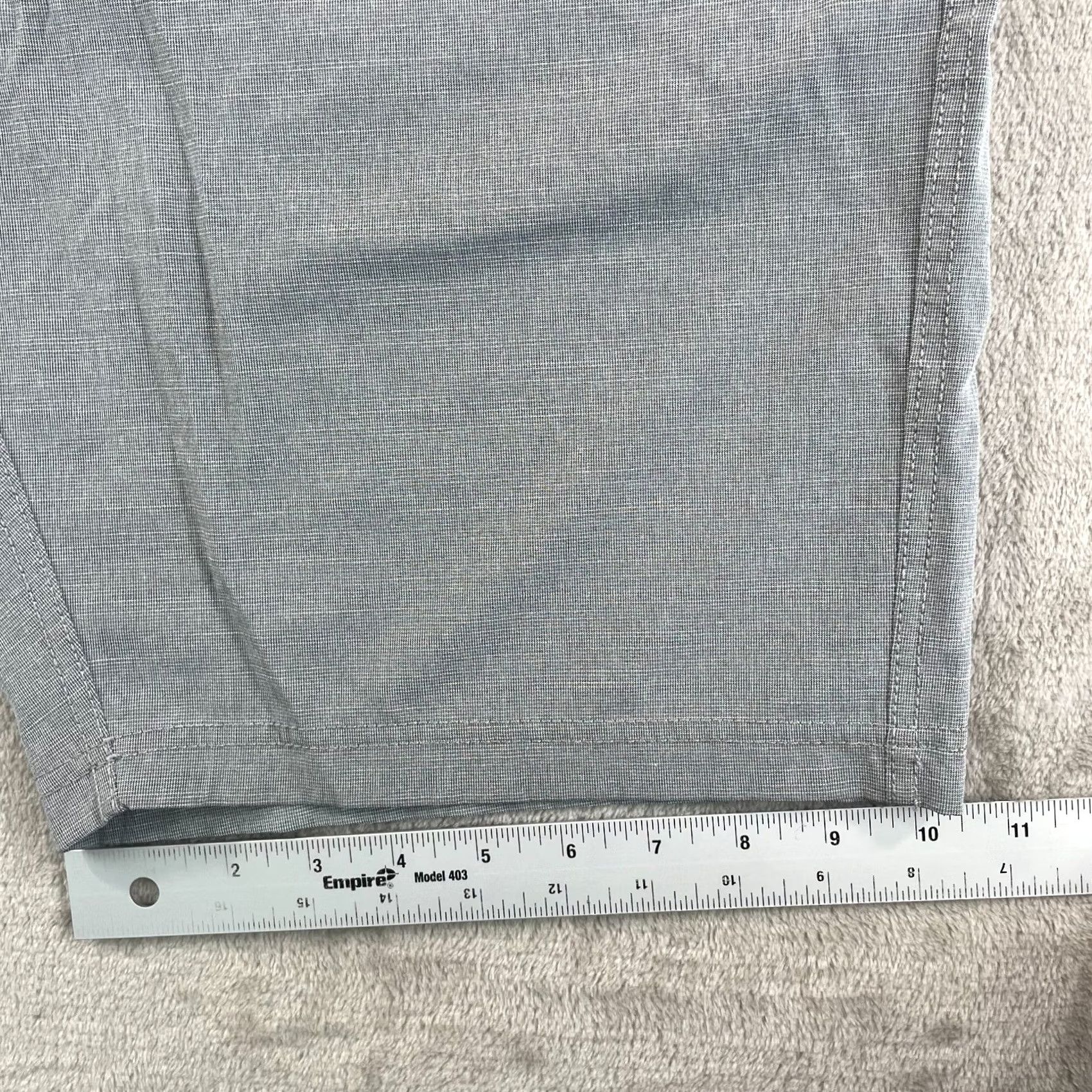 Vintage Linksoul Boardwalker Golf Shorts 35 Grey Performance Stretch Utility Pocket Mens Regular Waist 35 Gray Solid Chino Shorts Size US 35 - 6 Thumbnail