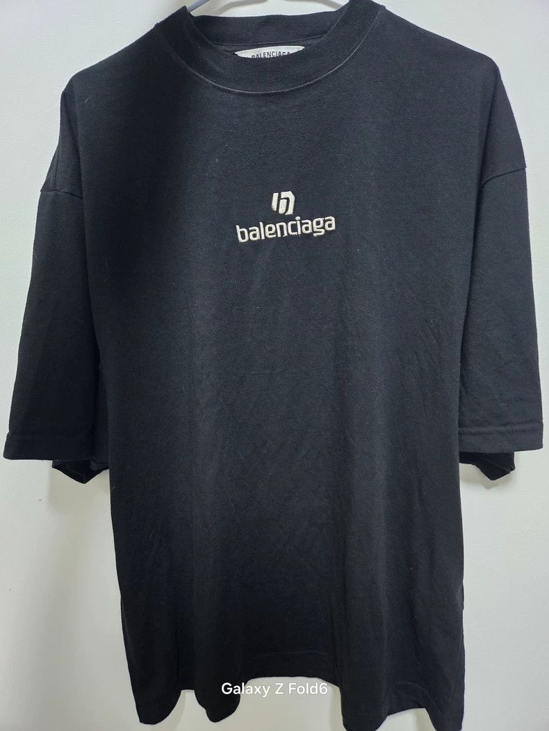 Balenciaga Balenciaga Black logo short sleeve T-shirt Size US XS / EU 42 / 0 - 1 Thumbnail