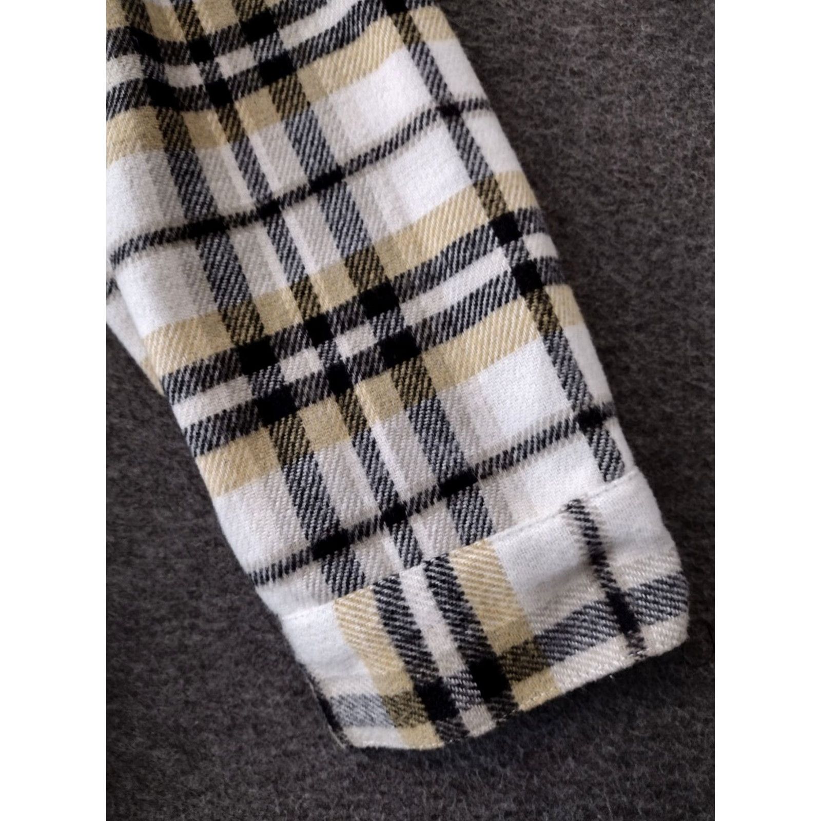 Vintage No Boundaries Shacket Plaid Brown XL Juniors womens Shacket Casual Plaid 15-17 Button Pocket Collared Flannel Polyester" Size XL / US 12-14 / IT 48-50 - 5 Thumbnail