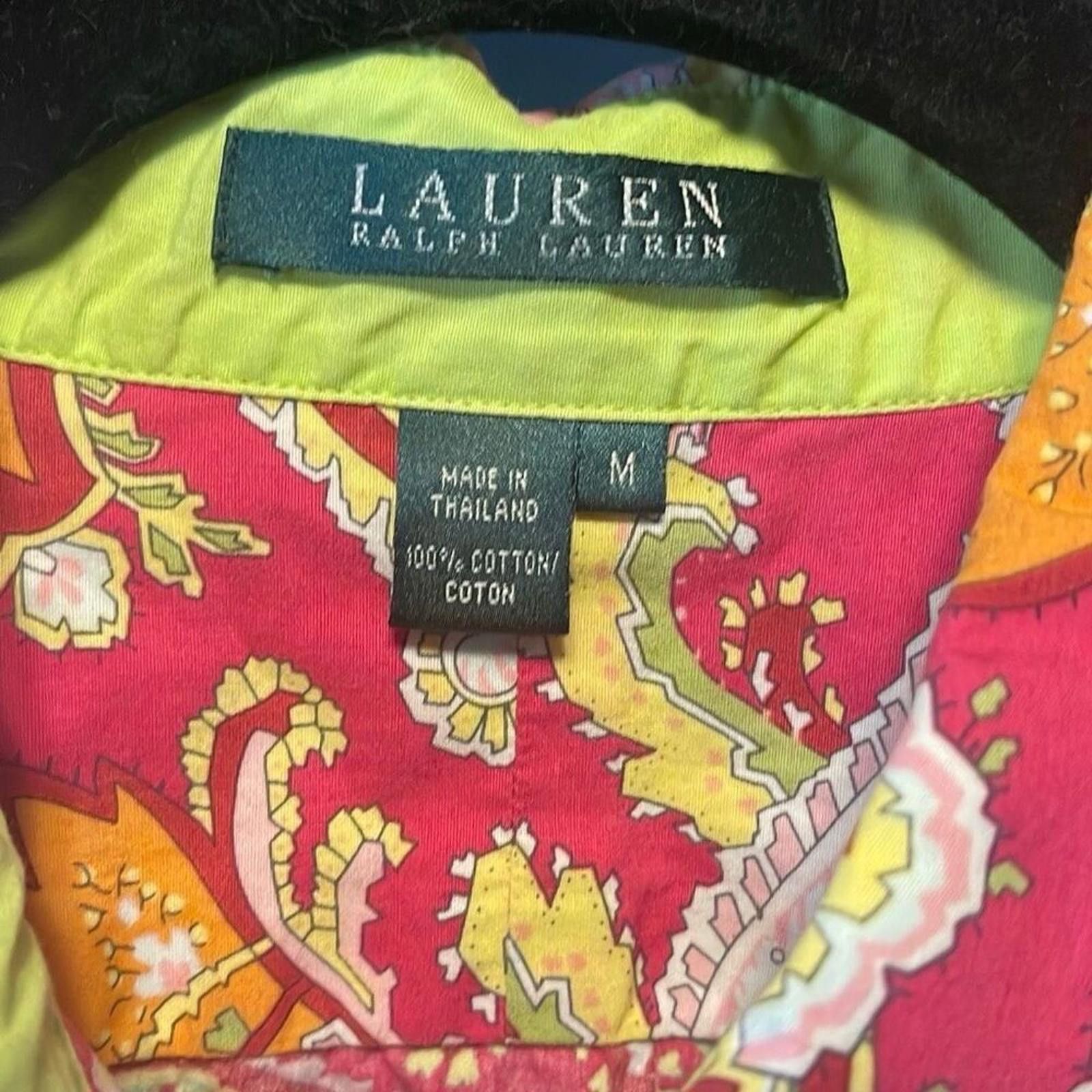 Polo Ralph Lauren Ralph Lauren, cotton paisley blouse, size, medium Size M / US 6-8 / IT 42-44 - 4 Thumbnail