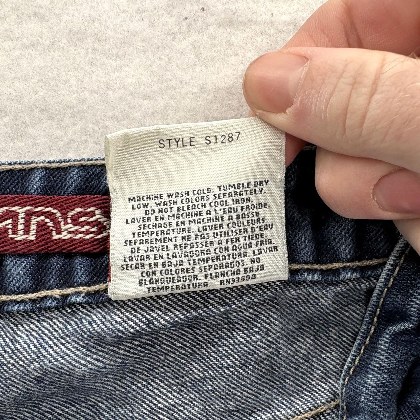 JNCO VINTAGE JNCO Jeans Straight Juniors 7 Blue Medium Wash 5-Pocket Denim 100% Cotton Zip Rise Low Womens/Mens Gratis Size 28" / US 6 / IT 42 - 7 Thumbnail