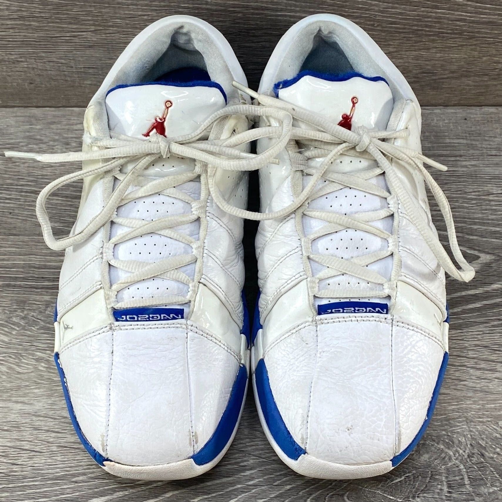 Nike Nike Air Jordan Retro Team Elite Low Top Basketball Shoes White Leather Mens 7.5 Size US M / EU 48-50 / 2 - 4 Thumbnail