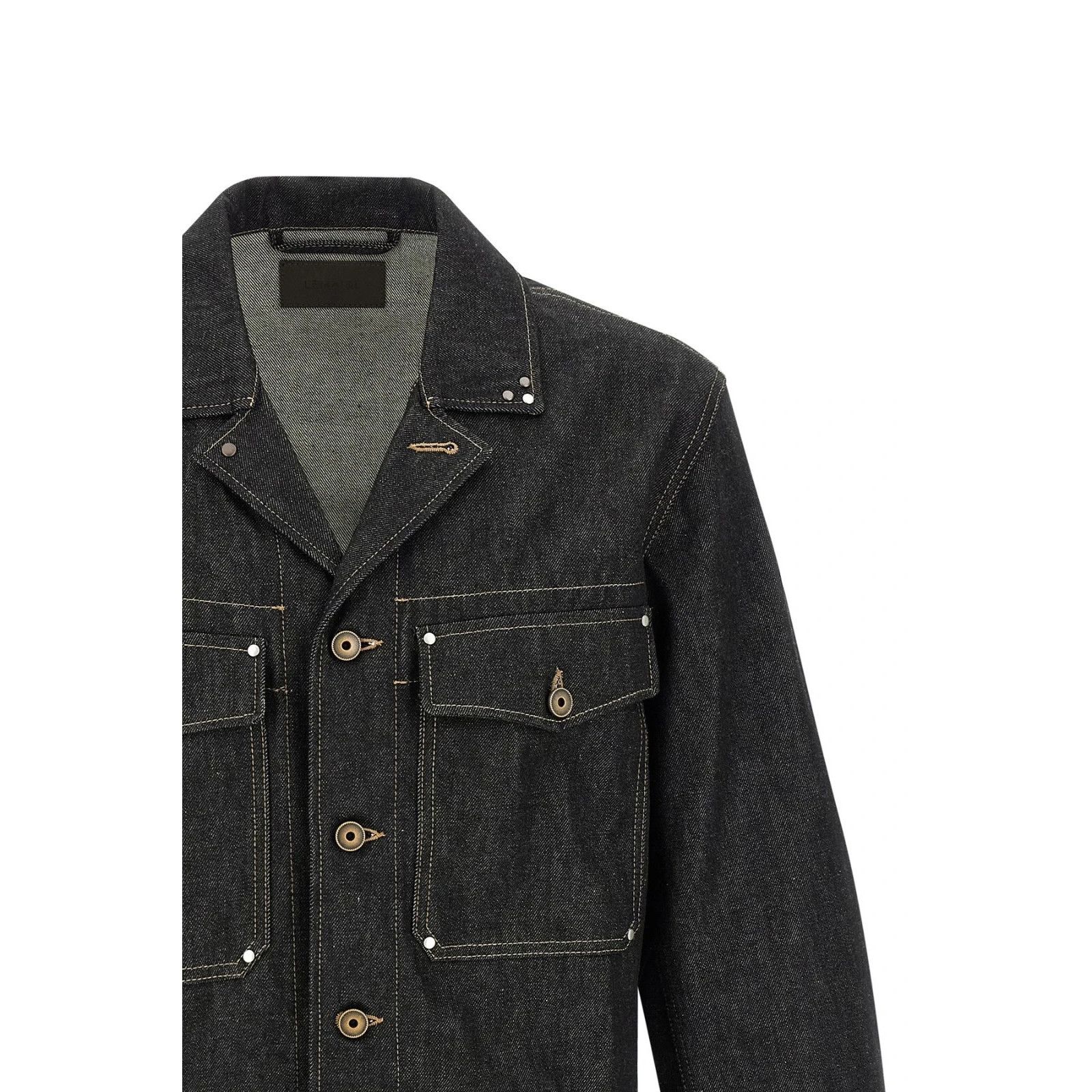 Lemaire Lemaire Trucker Black Denim Jacket New & Authentic (Men's si Size US M / EU 48-50 / 2 - 3 Thumbnail