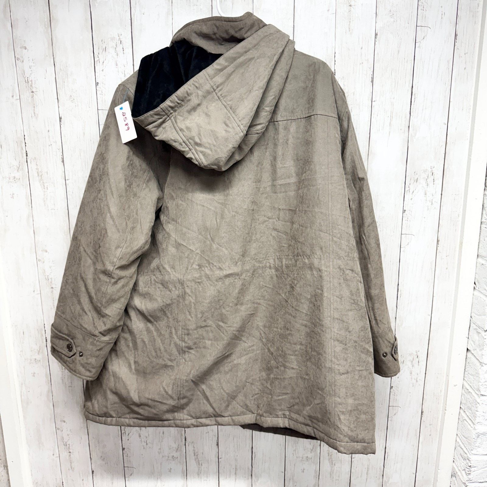 Croft & Barrow Croft & Barrow Jacket Size 2X Brown Suede Full Zip Hooded Size XXL / US 16-18 / IT 52-54 - 7 Thumbnail