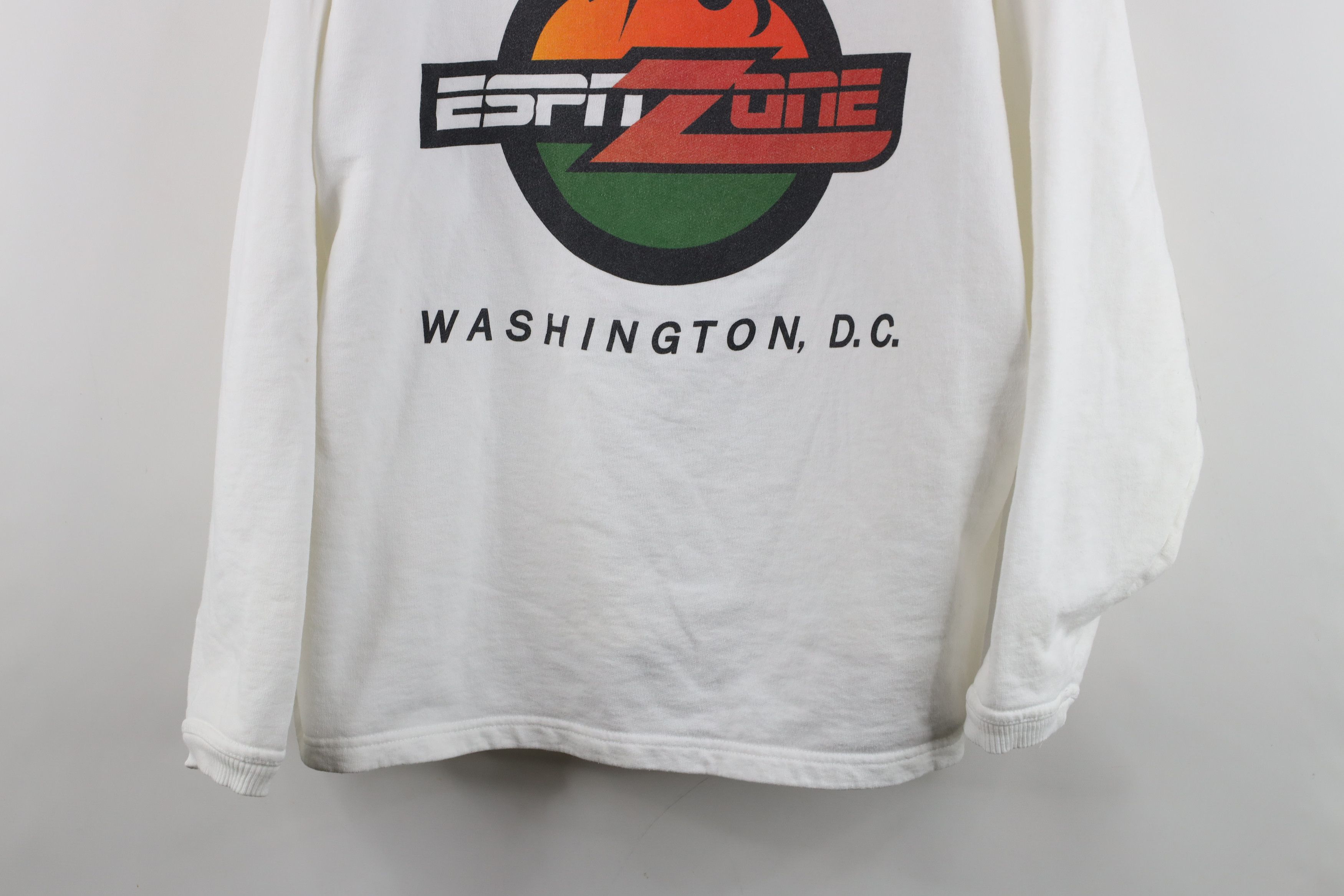 Vintage Vintage 90s Y2K ESPN Zone DC Fire Flames Boxy Fit Sweatshirt Size XXL / US 16-18 / IT 52-54 - 3 Thumbnail