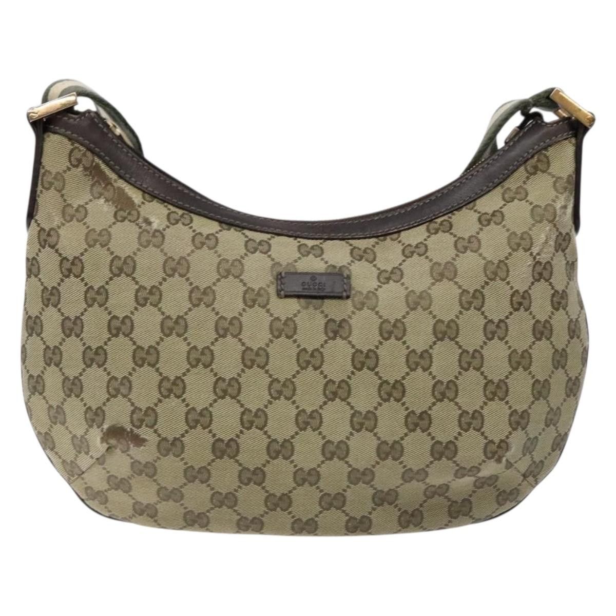 Gucci GUCCI GG Canvas Shoulder Bag Beige Gold Size ONE SIZE - 2 Thumbnail