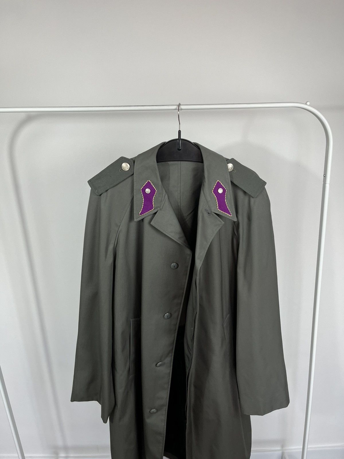 Other Vintage West Germany Bundeswehr Officer Military Trench Coat Size US XXL / EU 58 / 5 - 11 Thumbnail
