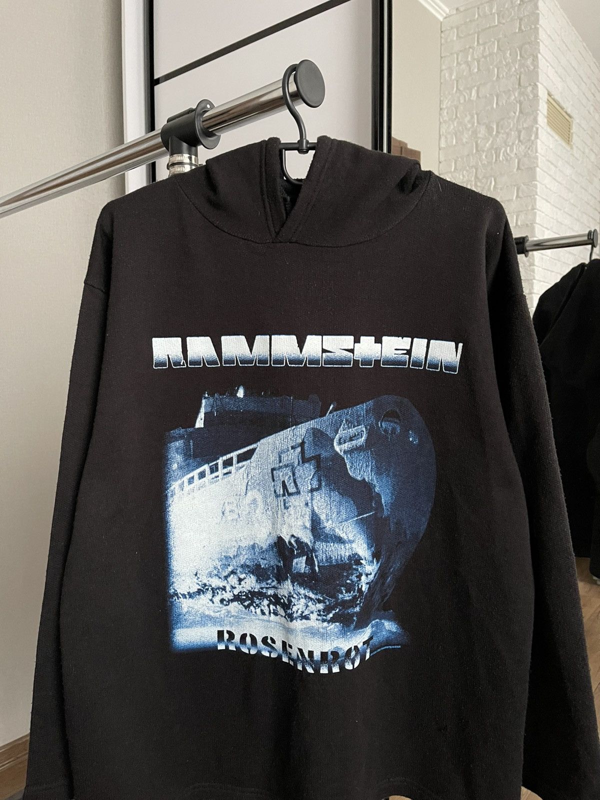 Band Tees 2005 Rammstein Rosenrot Vintage Hoodie Pullover Rock Band Size US M / EU 48-50 / 2 - 4 Thumbnail