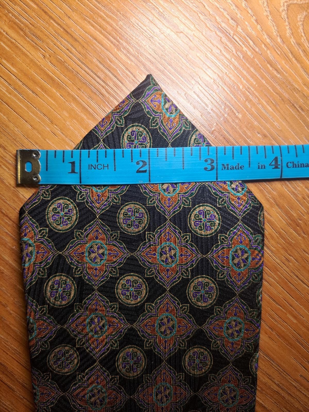 Brioni Brioni Silk Tie Multicolor Geometric Handmade in Italy Wide Size ONE SIZE - 6 Thumbnail
