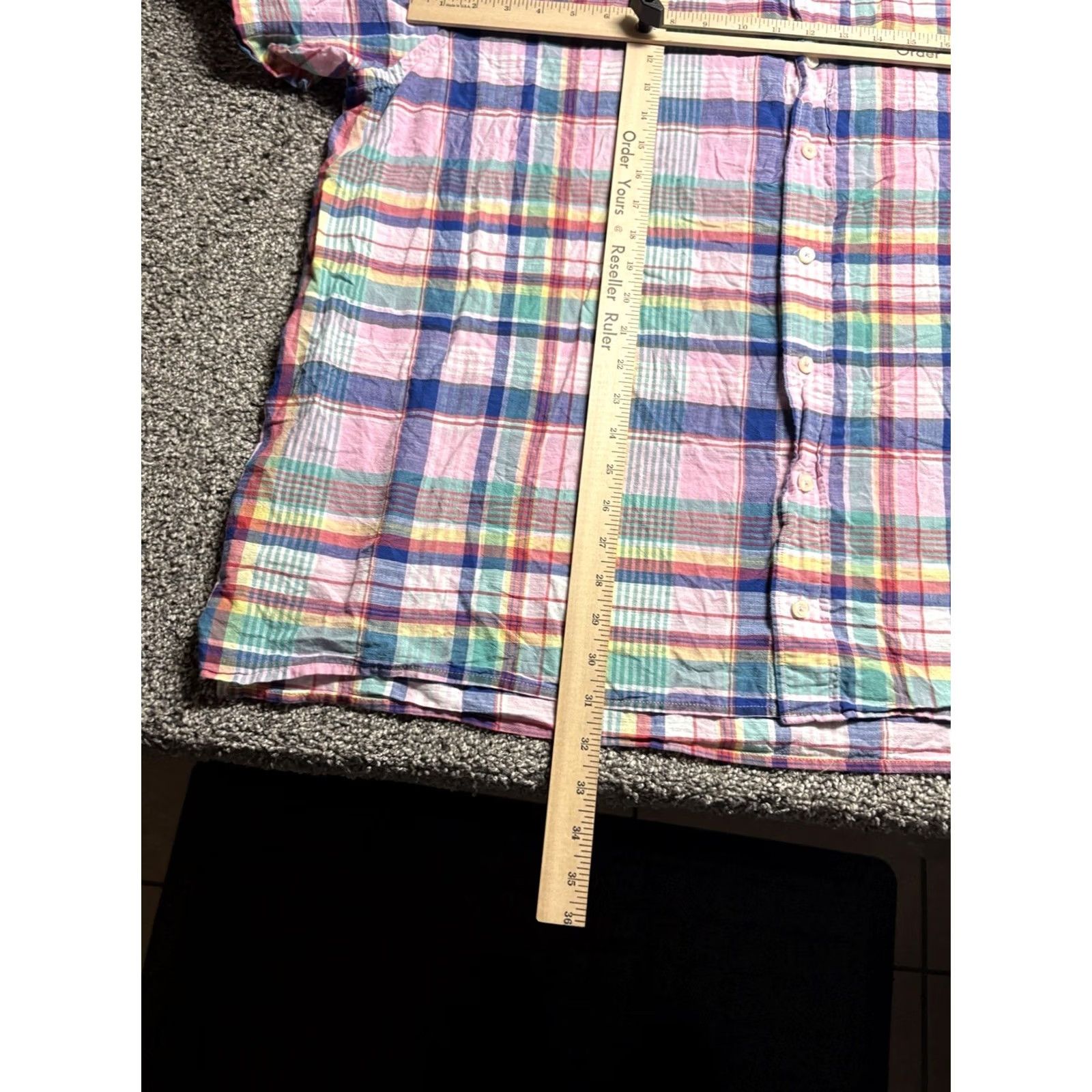 Brooks Brothers Brooks Brothers Pink Plaid Button Short Sleeve Lightweight Shirt Mens 2XLT Tall Size US XXL / EU 58 / 5 - 5 Thumbnail