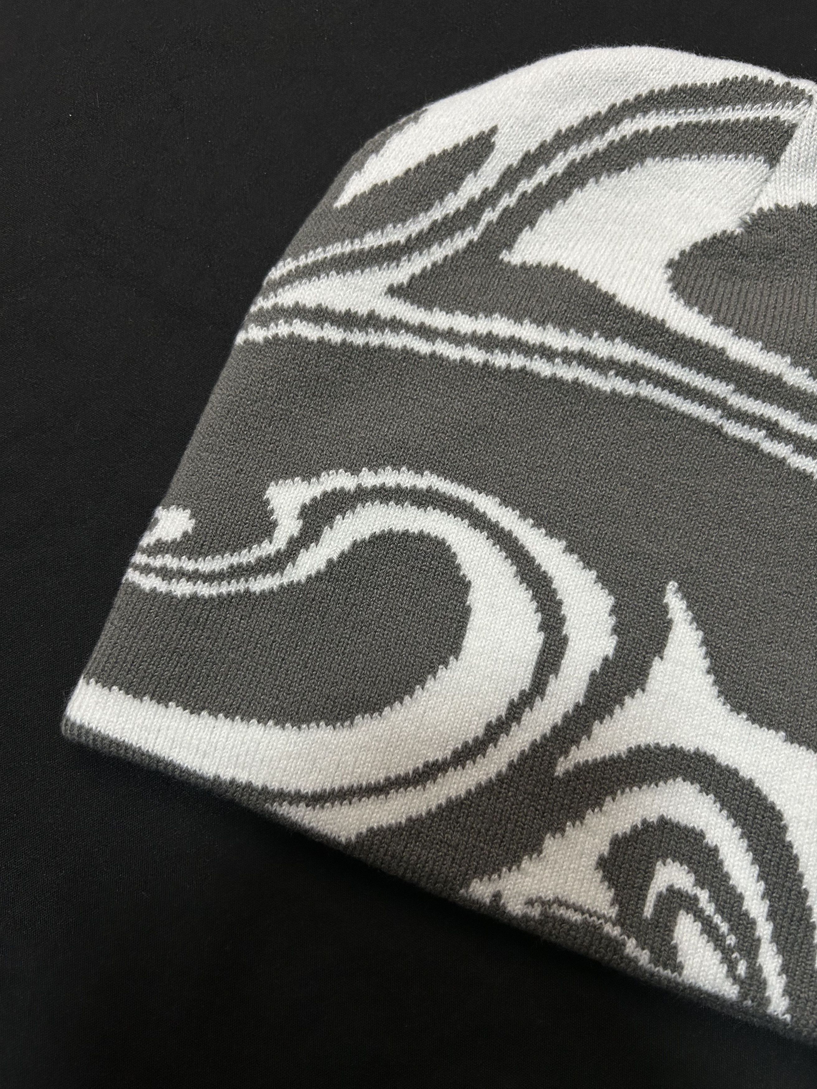 Japanese Brand Rare Planet Heaven Graphic No Cuff Knit Gray Beanie OS Size ONE SIZE - 2 Thumbnail