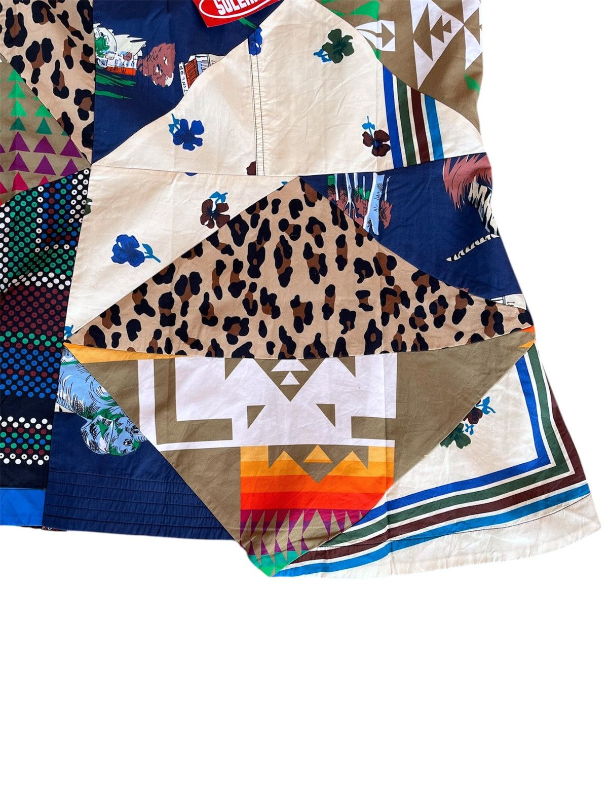 Sacai Sacai x Hank Willis Thomas patchwork asymmetric skirt Size 32" / US 10 / IT 46 - 11 Thumbnail
