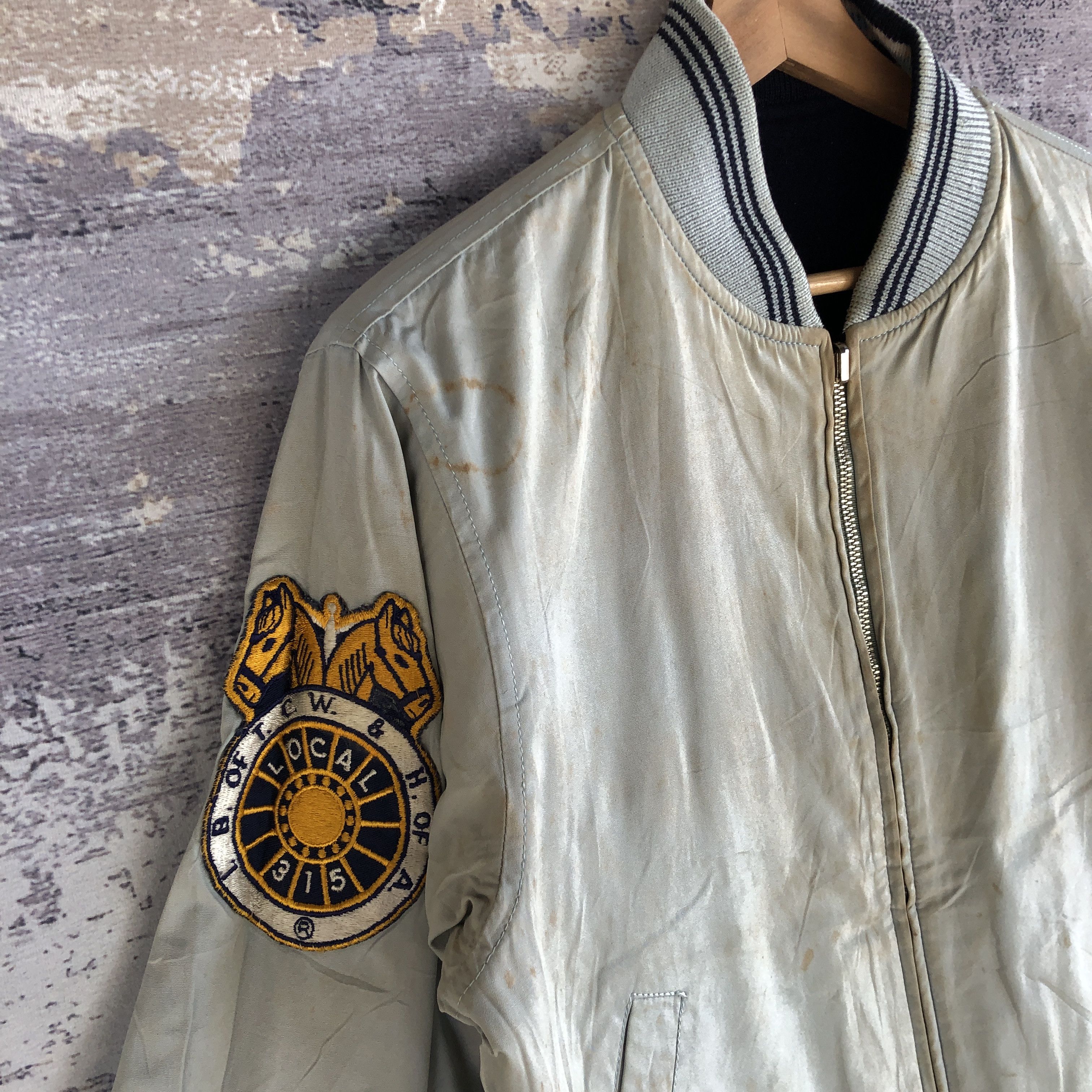 Japanese Brand × Vintage Vintage Vox Inc Bomber Jacket Reversible Letterman Varsity Size US M / EU 48-50 / 2 - 7 Thumbnail
