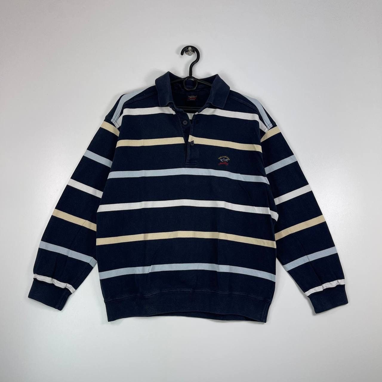 Paul & Shark Paul & Shark Yachting Striped Rugby Polo Shirt Made In Italy Size US M / EU 48-50 / 2 - 1 Thumbnail