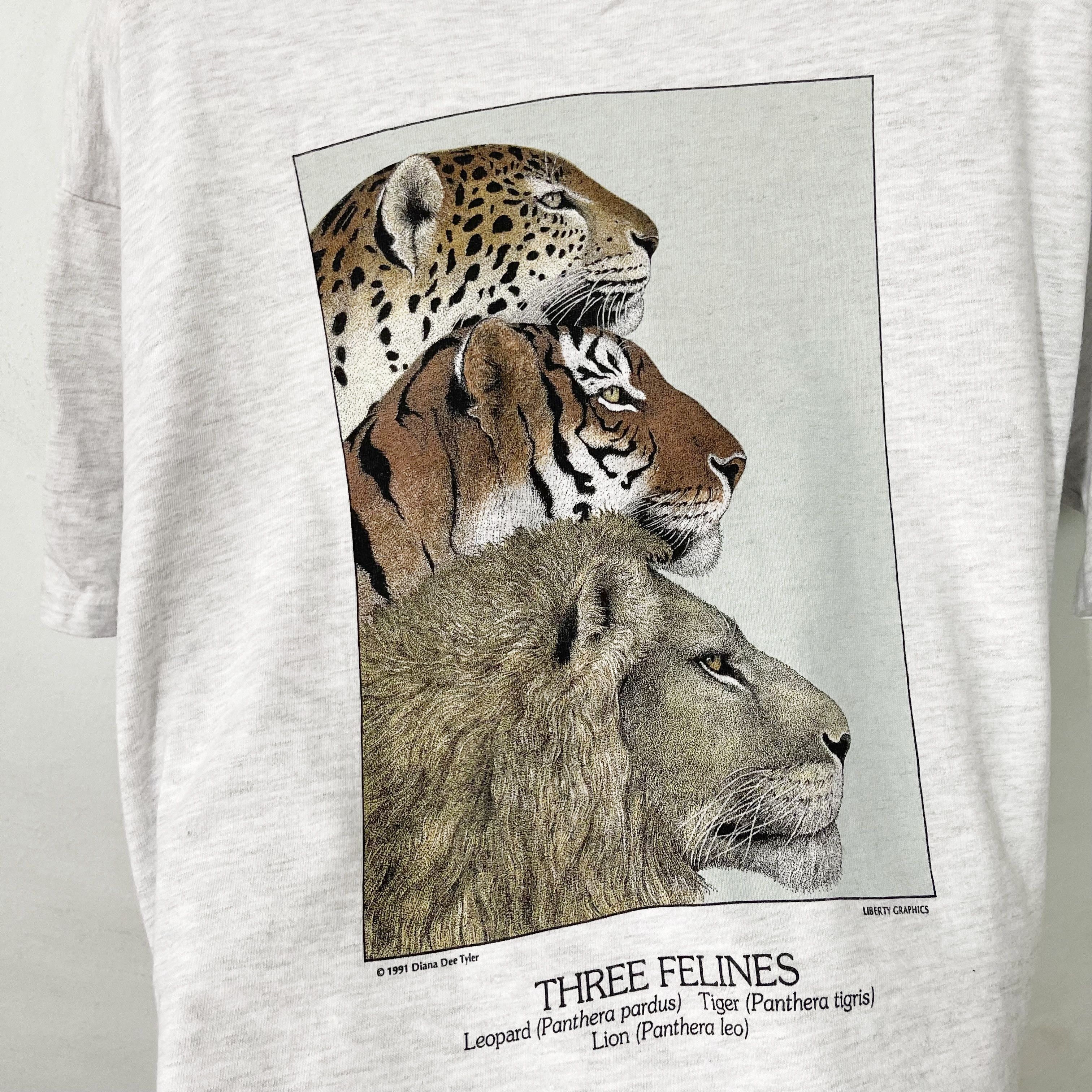 Vintage Vintage 1991 Three Felines Diana Dee Tyler Shirt Size US M / EU 48-50 / 2 - 2 Thumbnail
