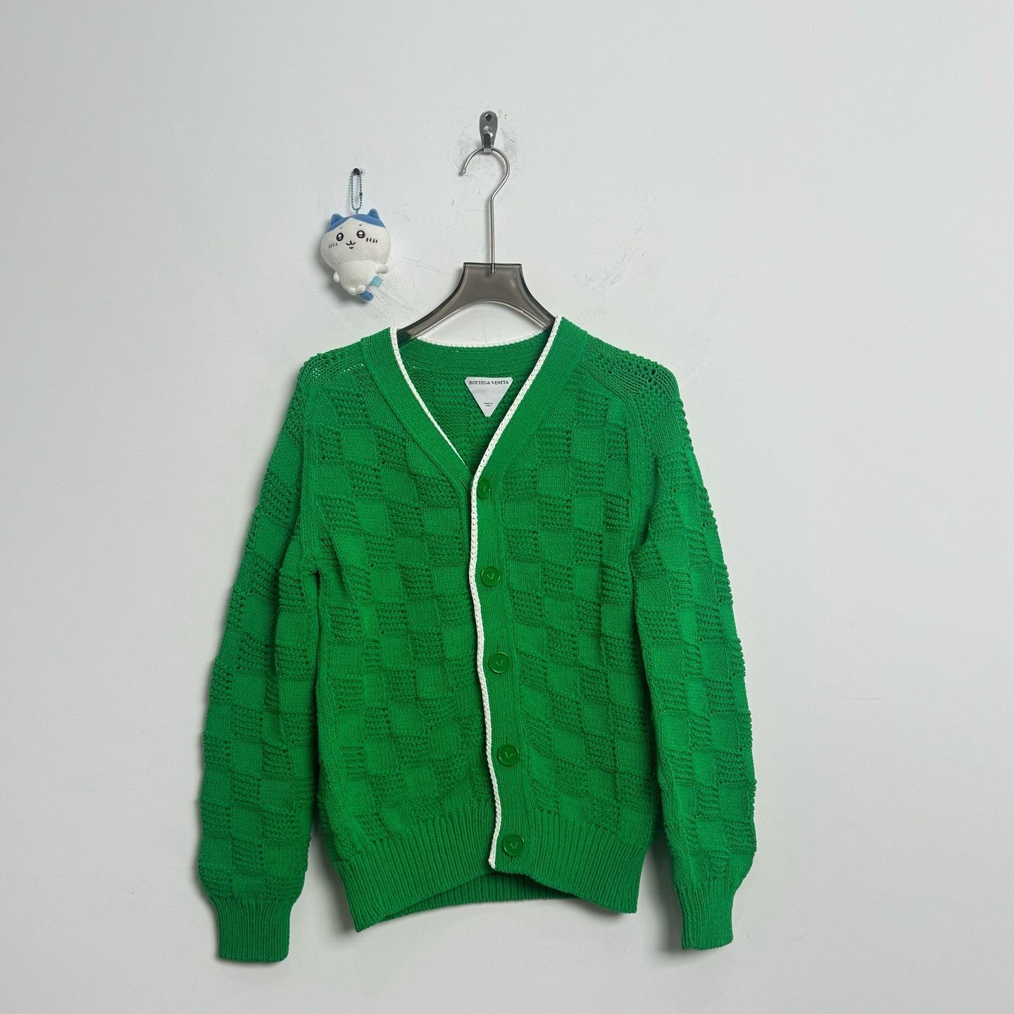 Bottega Veneta Bottega Veneta Green Knit Cardigan Size S Size S / US 4 / IT 40 - 1 Thumbnail