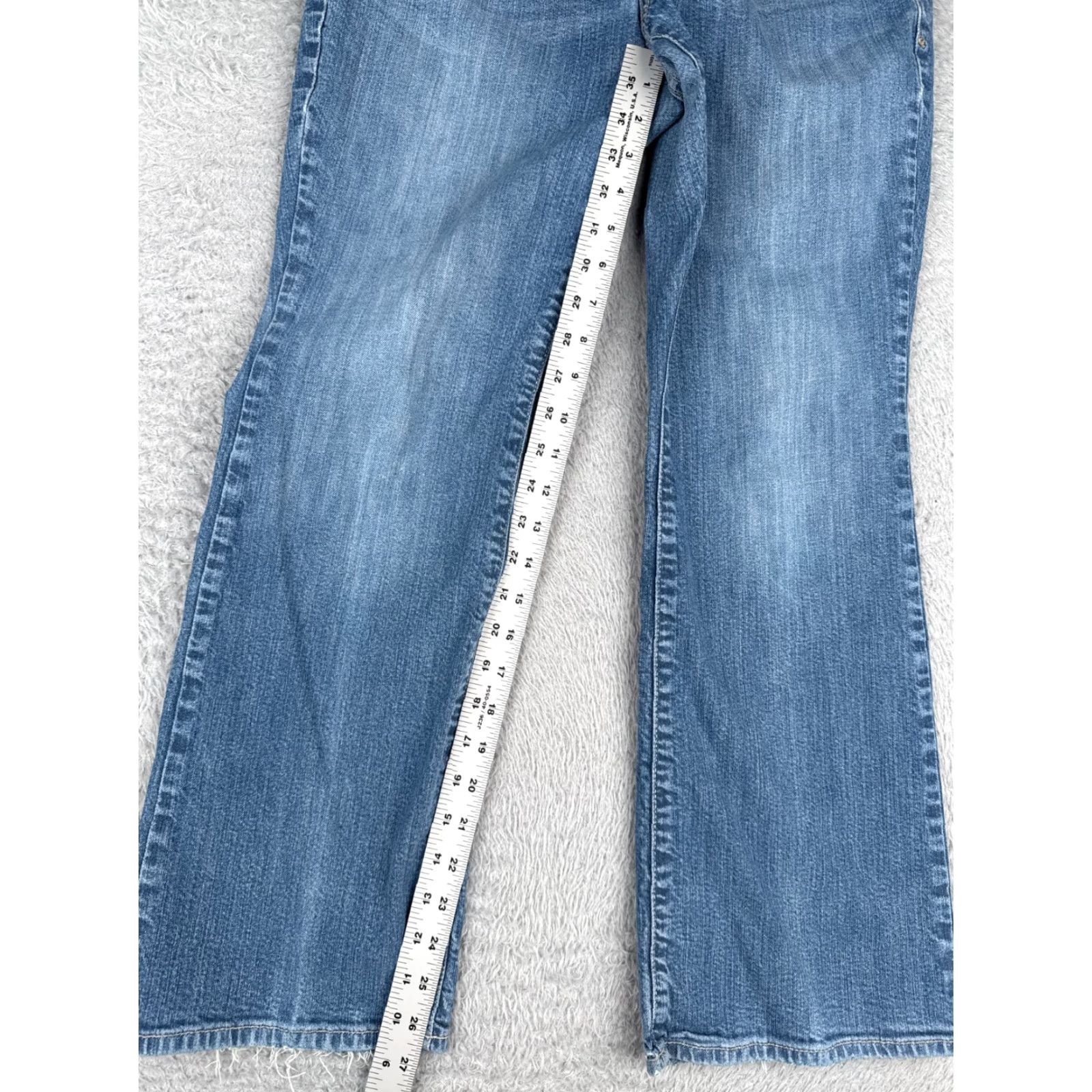 Eddie Bauer Eddie Bauer Jeans Womens 10 Bootcut Mid Rise Cotton Spandex Denim 31x27 Blue 5-Pocket Size 32" / US 10 / IT 46 - 7 Thumbnail