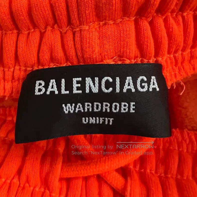 Balenciaga Balenciaga size S Orange Embroidered Logo Sweatpants Size US 27 - 4 Thumbnail