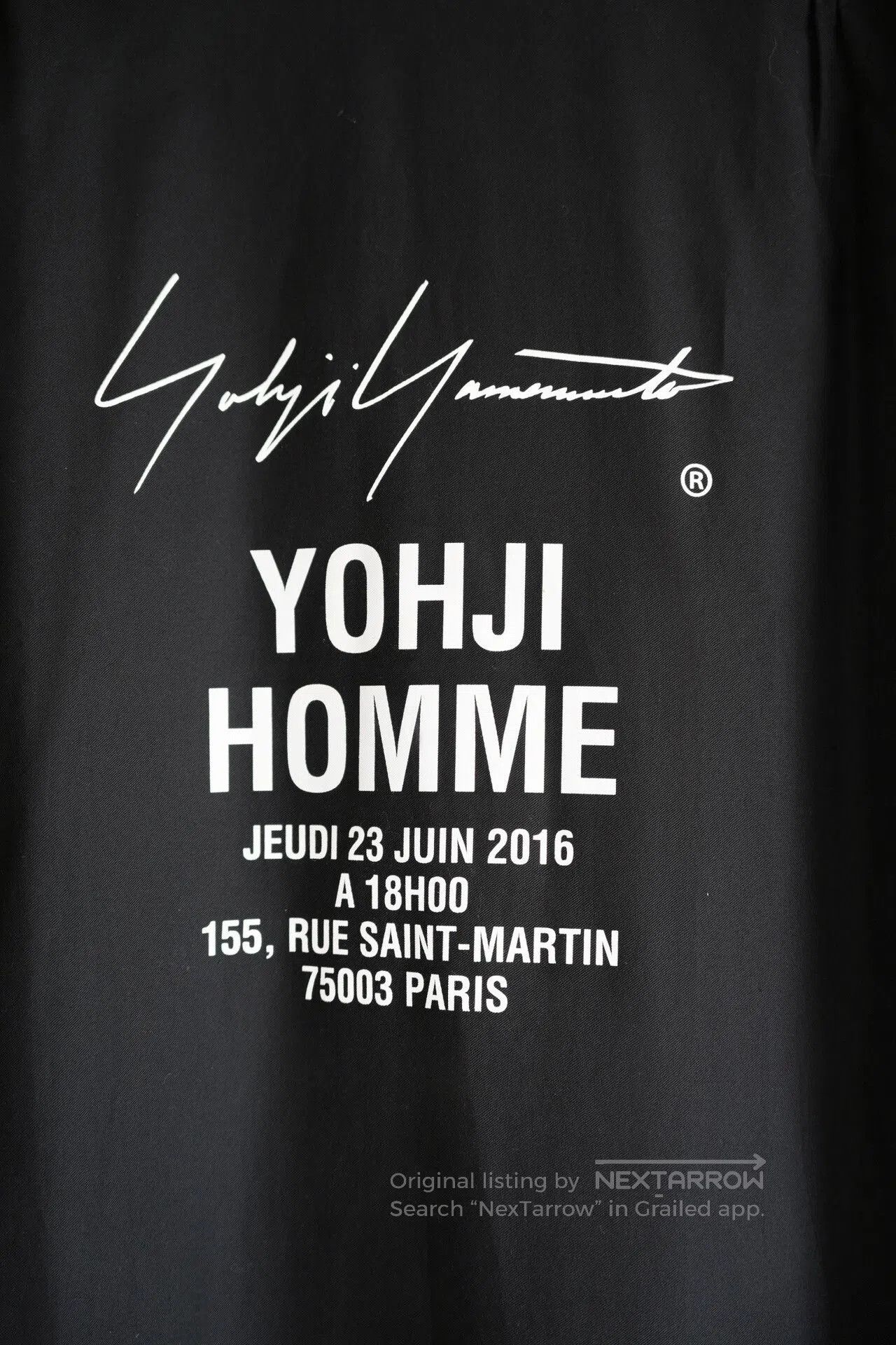 Yohji Yamamoto Yohji Yamamoto Signature Printed Work Shirt. Size US M / EU 48-50 / 2 - 3 Thumbnail