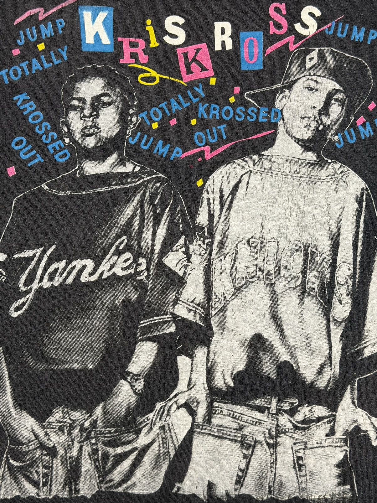 Rap Tees Vintage 90s Kris Kross Totally Krossed Out Rap Tee Rare L-XL Size US L / EU 52-54 / 3 - 3 Thumbnail