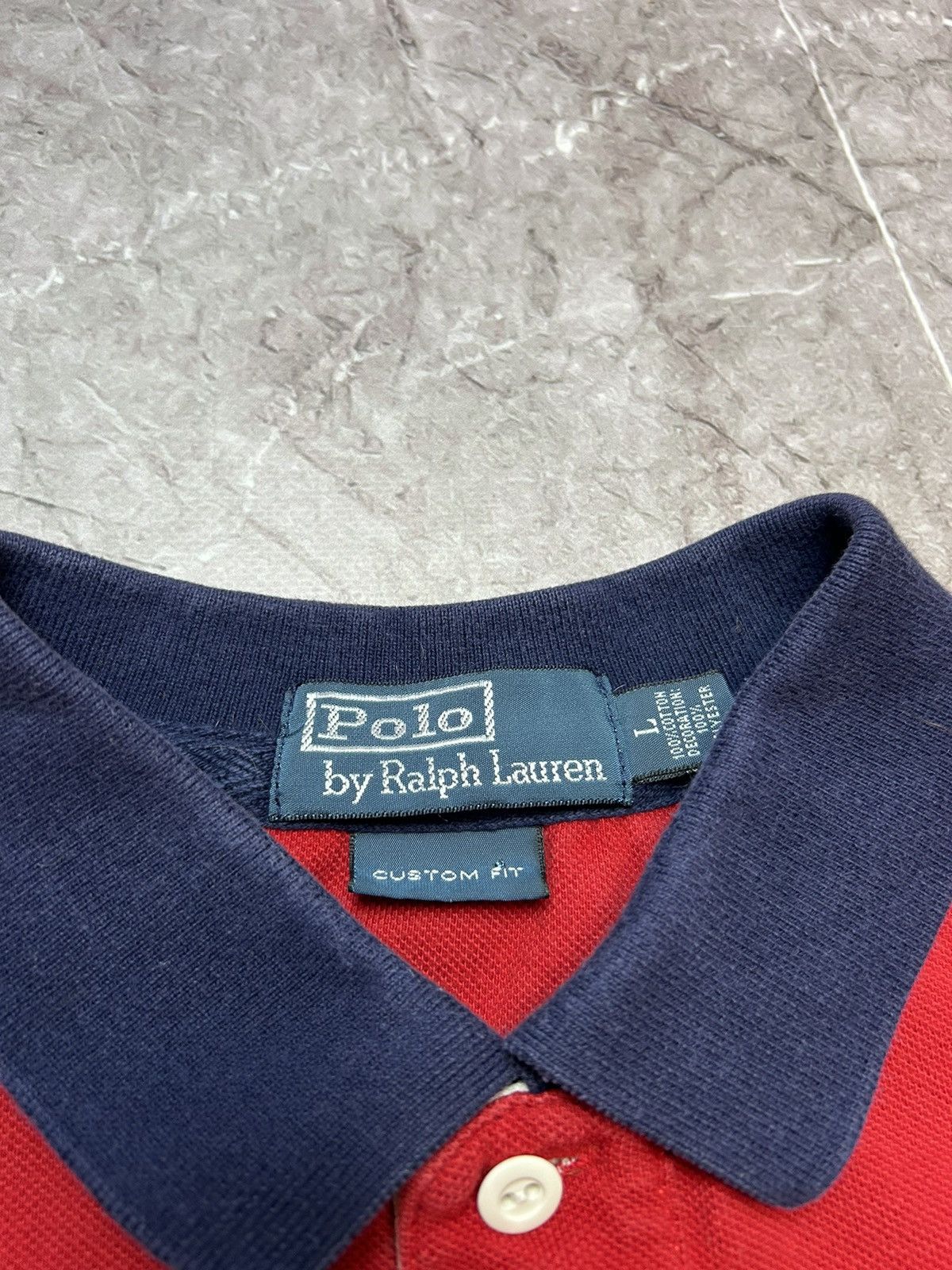 Polo Ralph Lauren × Vintage Vintage Polo Ralph Lauren big logo rugby polo shirt 90's Size US L / EU 52-54 / 3 - 4 Thumbnail