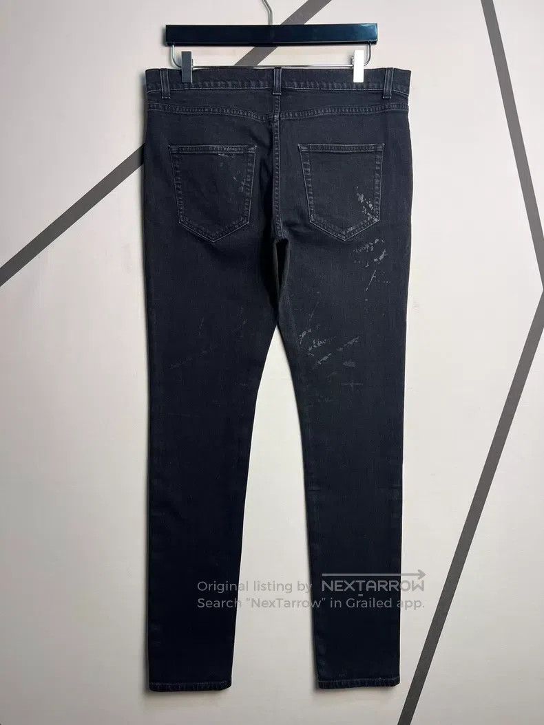 Saint Laurent Paris Saint Laurent Paris Black Reflective Splatter Basic Denim Size US 32 / EU 48 - 2 Thumbnail