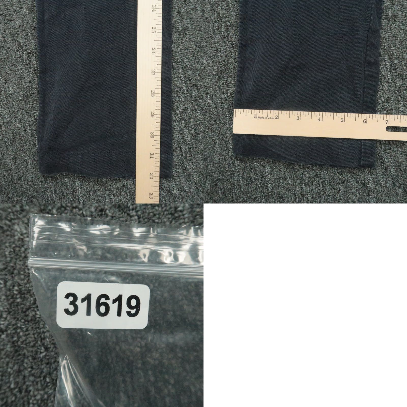 Lacoste Vintage Lacoste Men's Pants 30x32 Blue Cotton Regular Fit Flat Front Straight Trousers Size US 30 / EU 46 - 8 Thumbnail