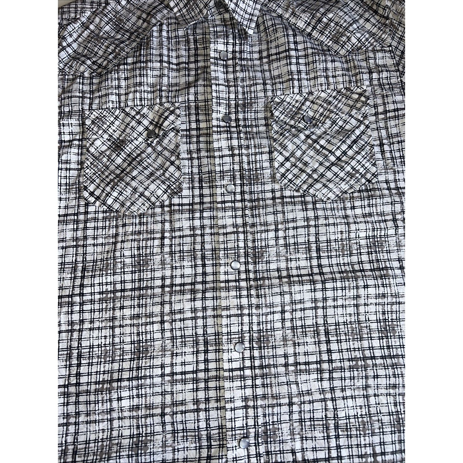GCDS GC BLACK GRAY Shirt Mens MED Pearl Snap Vintage Collection Size US M / EU 48-50 / 2 - 3 Thumbnail