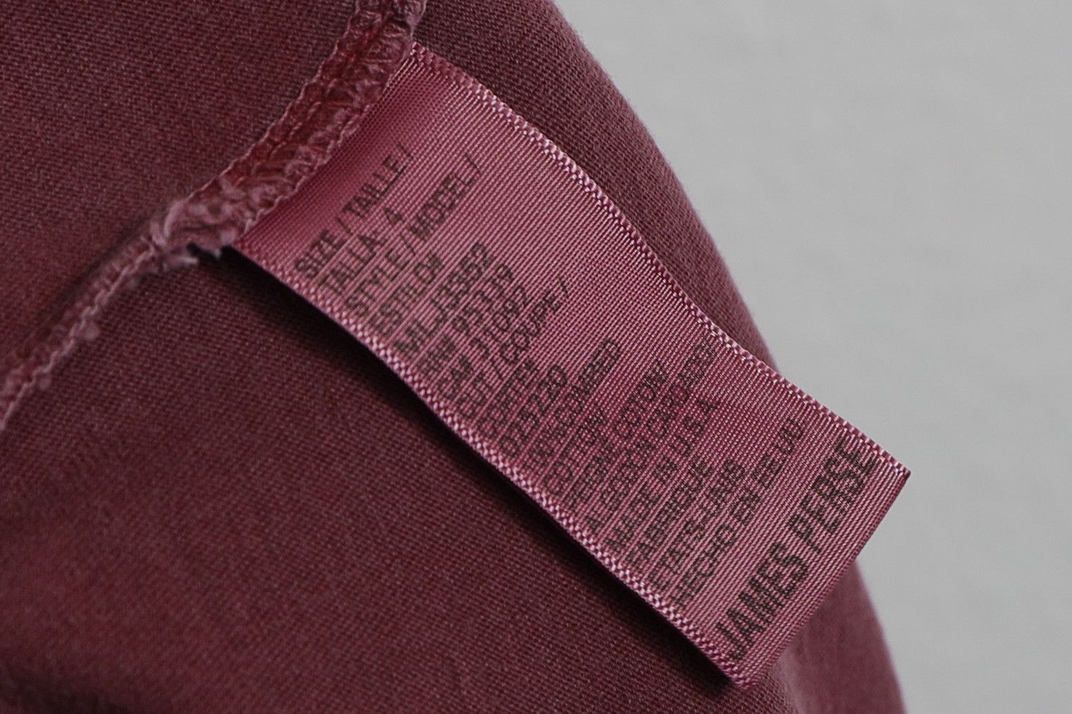 James Perse James Perse Washed Burgundy V-neck Tee T-shirt Size US XL / EU 56 / 4 - 6 Thumbnail