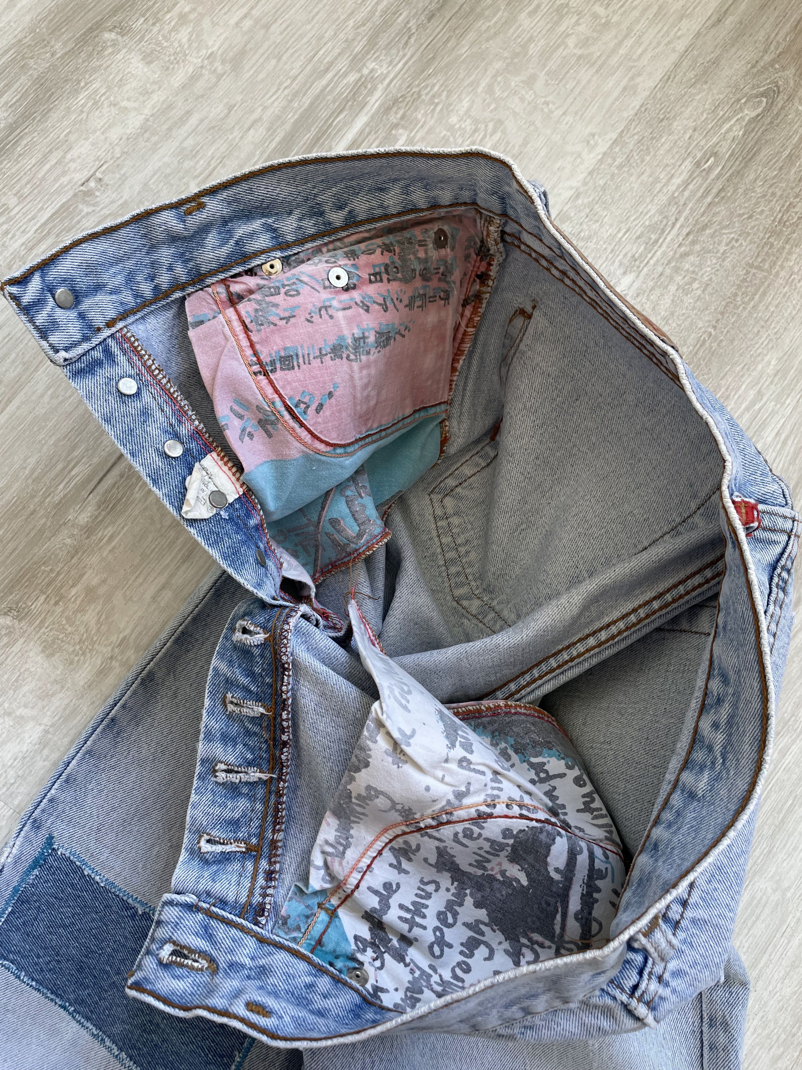 Other Vintage 90s PASH Wash Jeans blue denim Size US 30 / EU 46 - 7 Thumbnail
