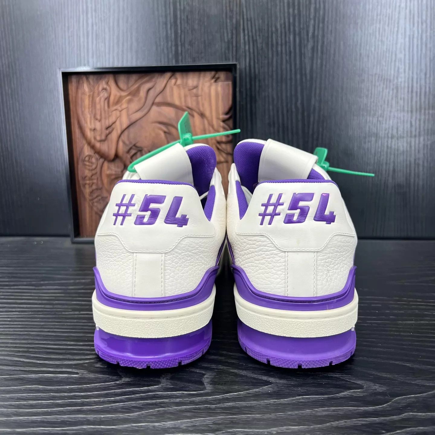Louis Vuitton LV Trainers White Purple US 7 Mint Size US 8 / EU 41 - 4 Thumbnail
