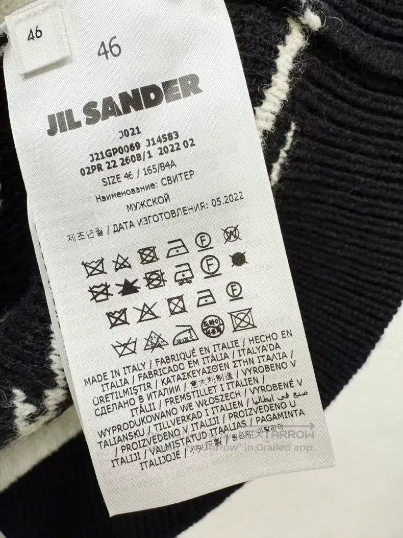 Jil Sander Jil Sander size 46 Wool Jacquard Sweater Size S / US 4 / IT 40 - 6 Thumbnail