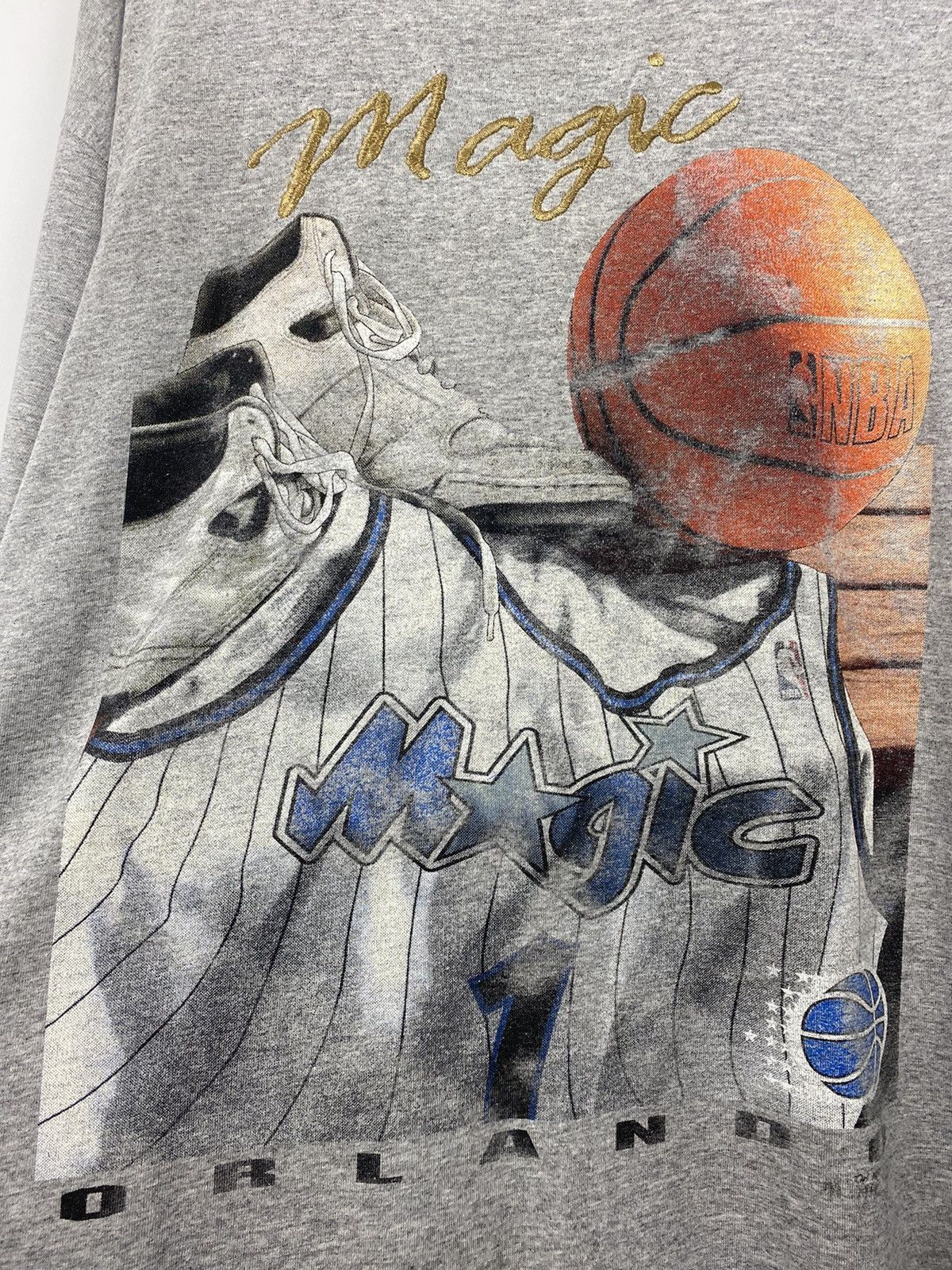 NBA Vintage 90s Orlando Magic Lee T Shirt Tee Lakers Bulls Y2K Size US XXL / EU 58 / 5 - 2 Thumbnail