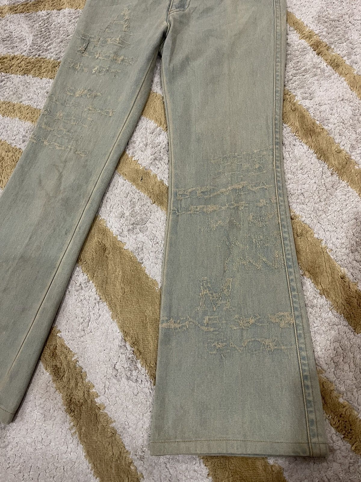 If Six Was Nine Streetwear Flare Jeans Bootcut Yuki Tori Mud Rusty Size 28" / US 6 / IT 42 - 3 Thumbnail