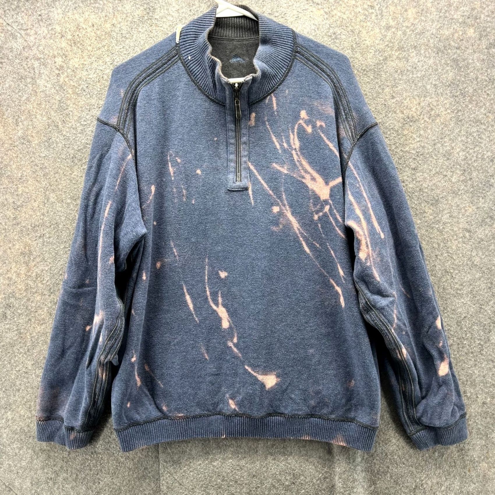 Tommy Bahama Tommy Bahama Pullover Mens XL Gray Black Quarter Zip Reversible Fleece Sweatshirt Shirt Sweater Logo Classic All Seasons Temporary Size US XL / EU 56 / 4 - 3 Thumbnail