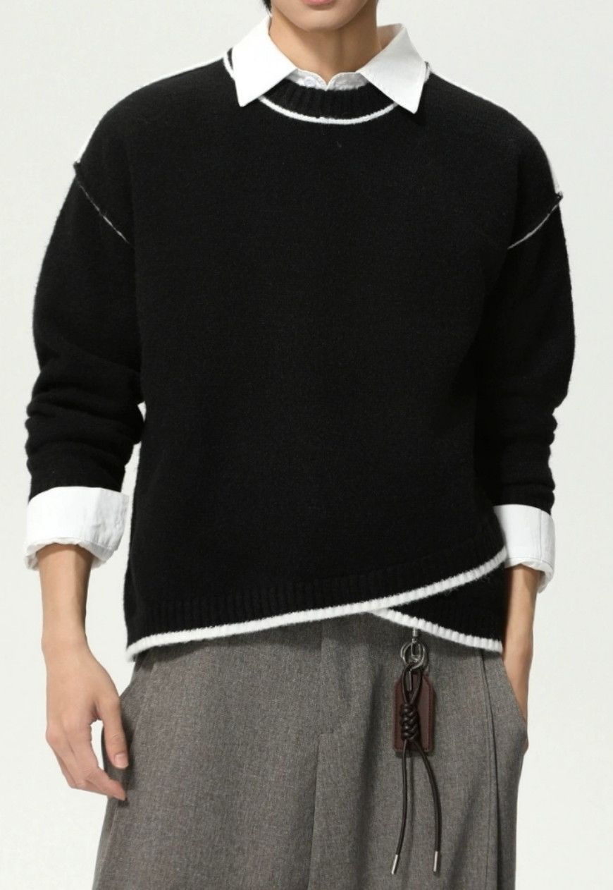 Other Men’s Cross-deconstructed sweater Size US M / EU 48-50 / 2 - 1 Thumbnail