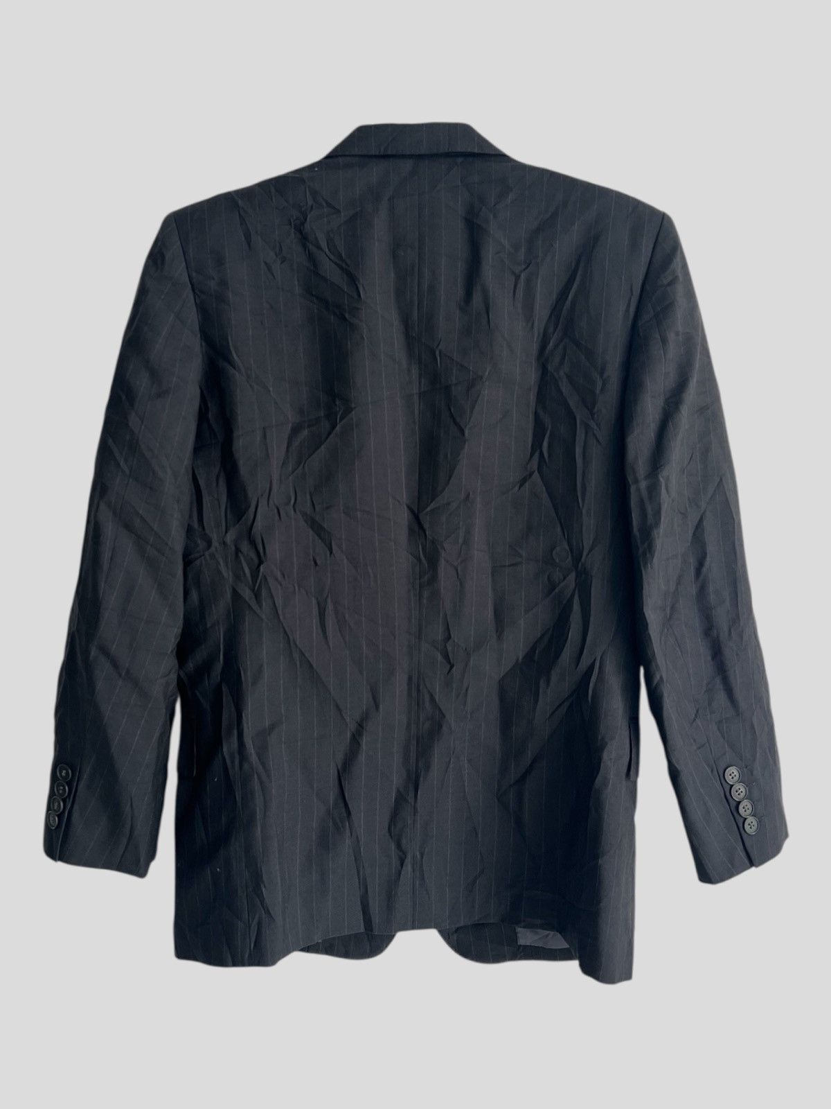 Yves Saint Laurent 1990s Yves Saint Lauren Pinstripe Black Casual/Formal Blazer Size US M / EU 48-50 / 2 - 2 Thumbnail