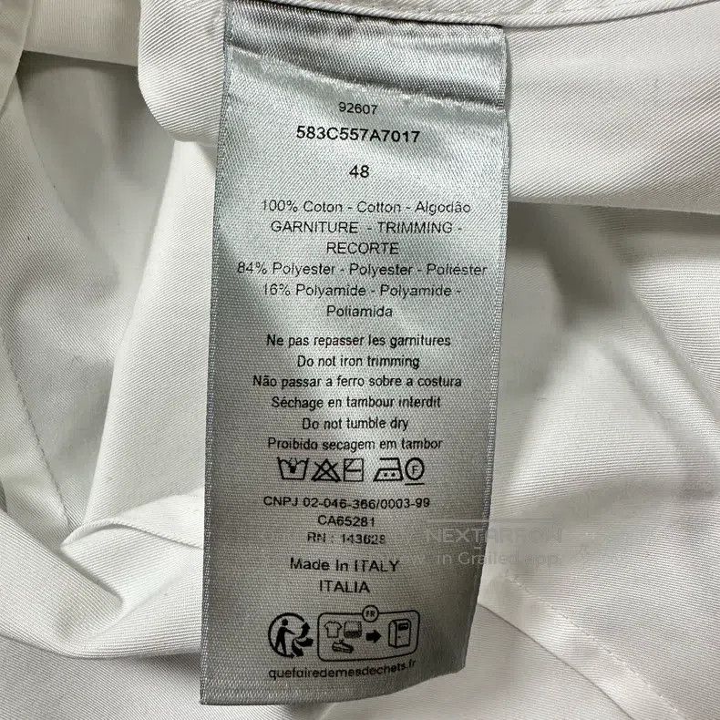 Dior Dior White letter embroidery, cotton zipper, long-sleeved Size US M / EU 48-50 / 2 - 5 Thumbnail