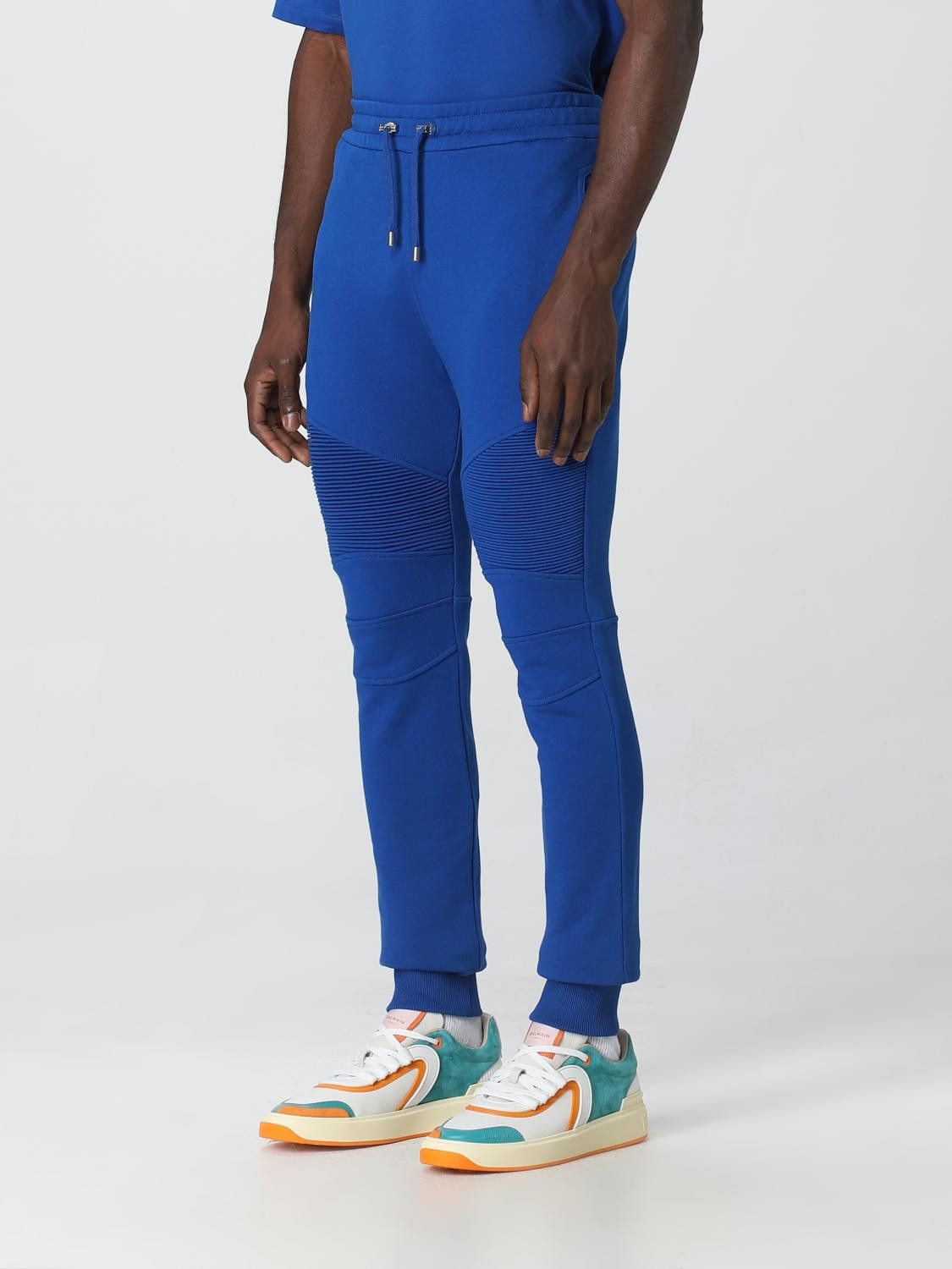 Balmain o1y0426 Jogger & Sweatpant in Bright Blue Size US 30 / EU 46 - 4 Thumbnail