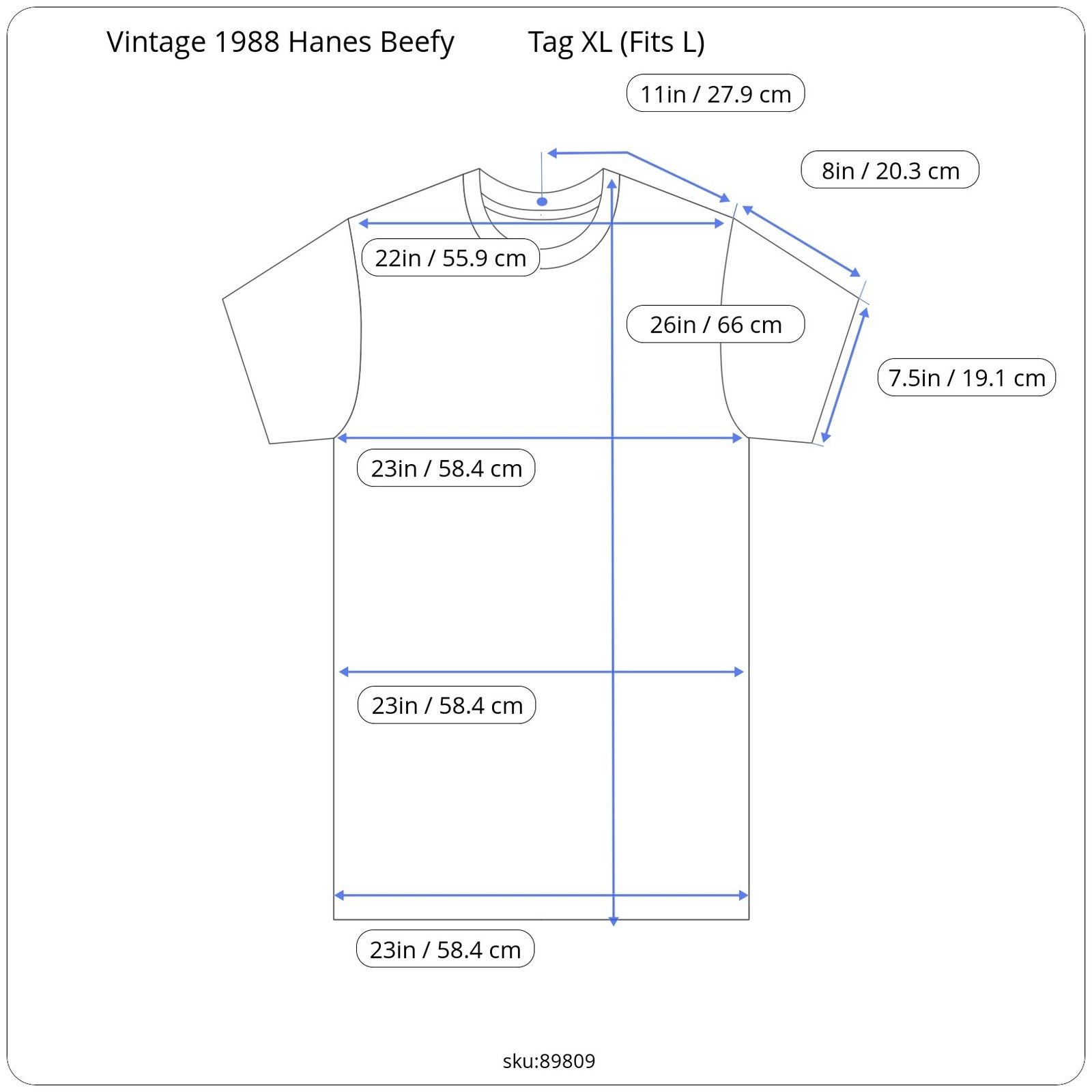 Hanes 80s Hanes Beefy-T Hawaii Boxy Surf Tee L Size US L / EU 52-54 / 3 - 2 Thumbnail