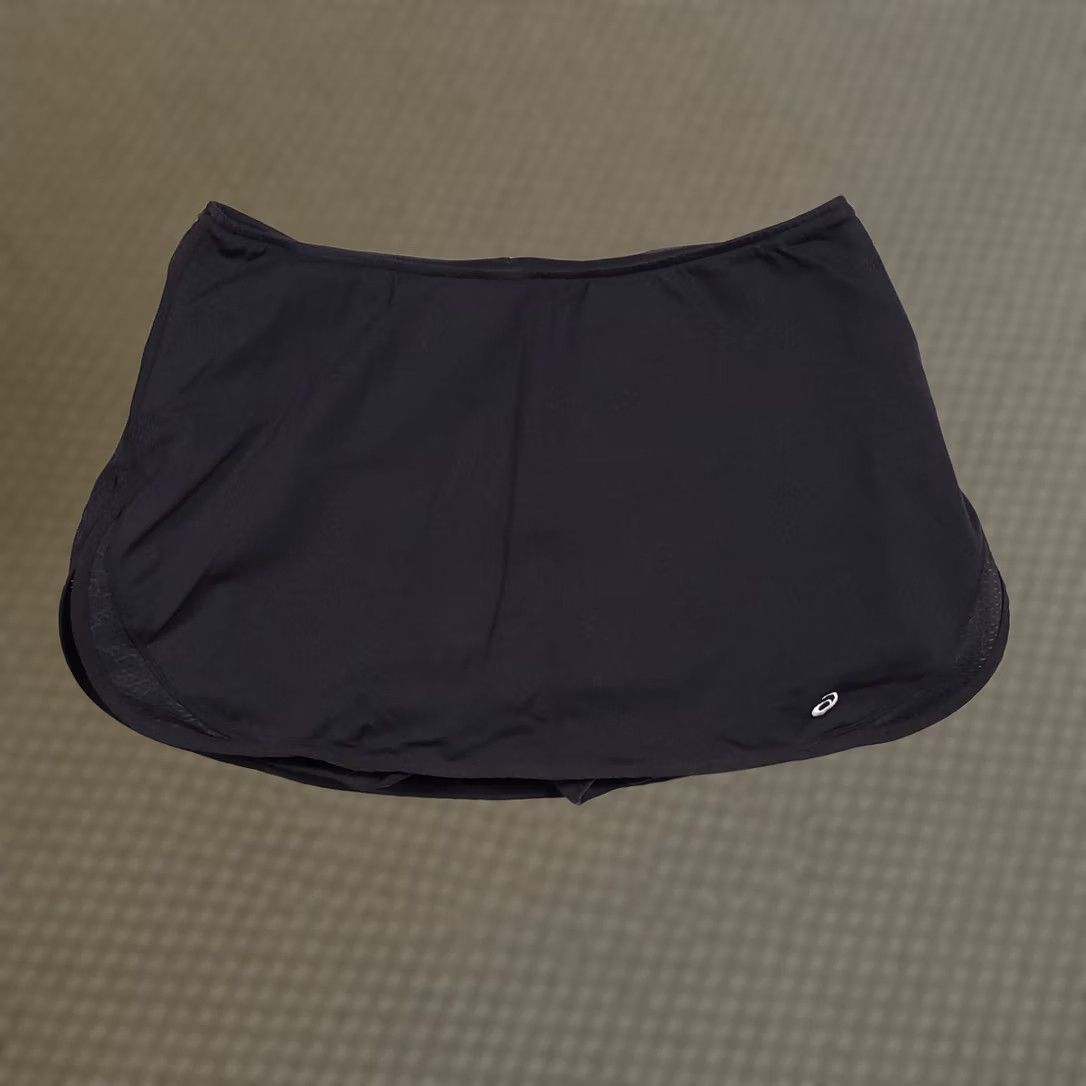 Asics ASICS Tennis Athletic Skort Women's Medium Black Zipper Pocket Stretch Sport Size ONE SIZE - 1 Thumbnail