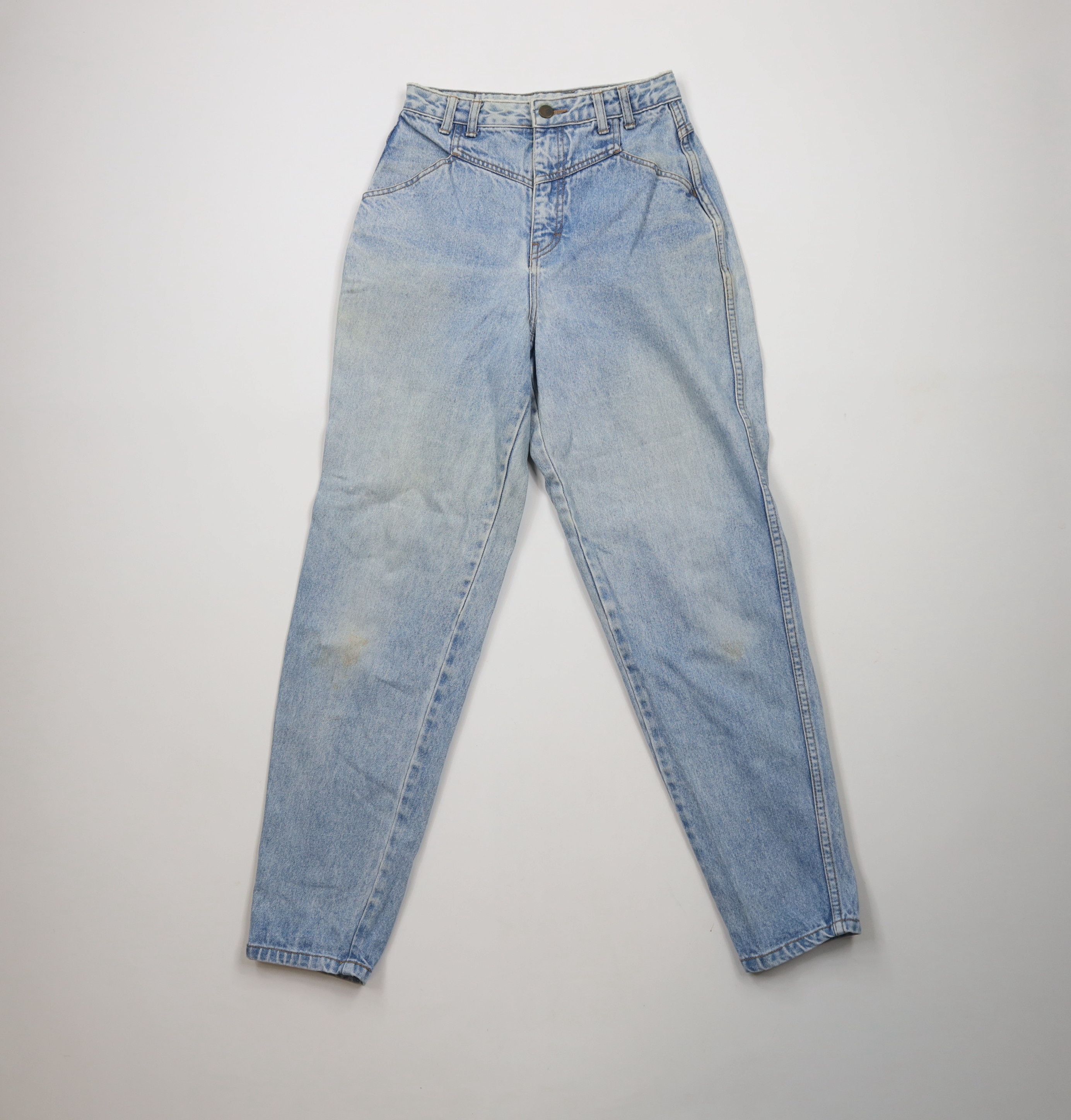 Vintage Vintage 90s Streetwear High Waist Tapered Leg Denim Jeans Size 28" / US 6 / IT 42 - 1 Thumbnail